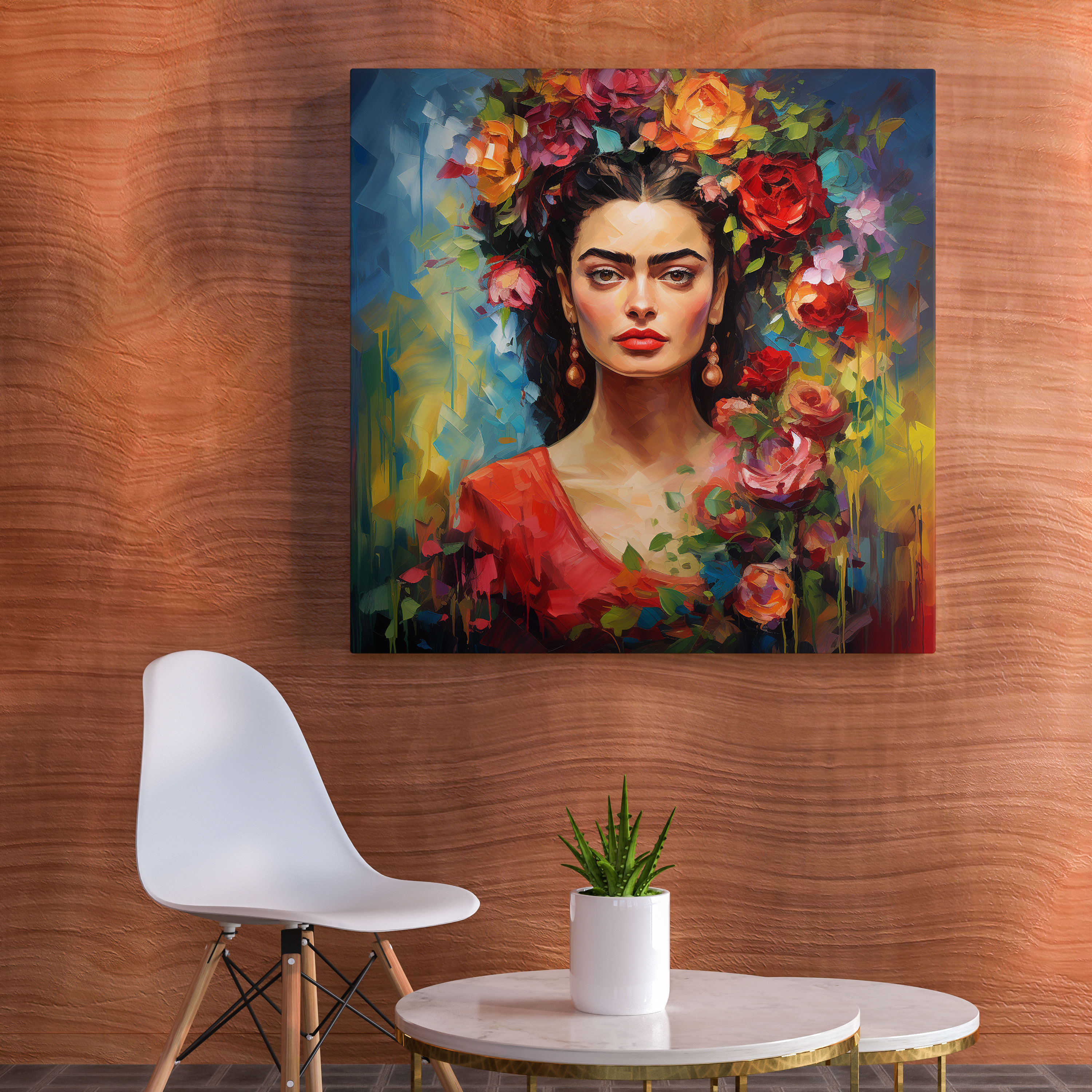 Frida Kahlo İzlenimci Tablo - Kanvas Tablo