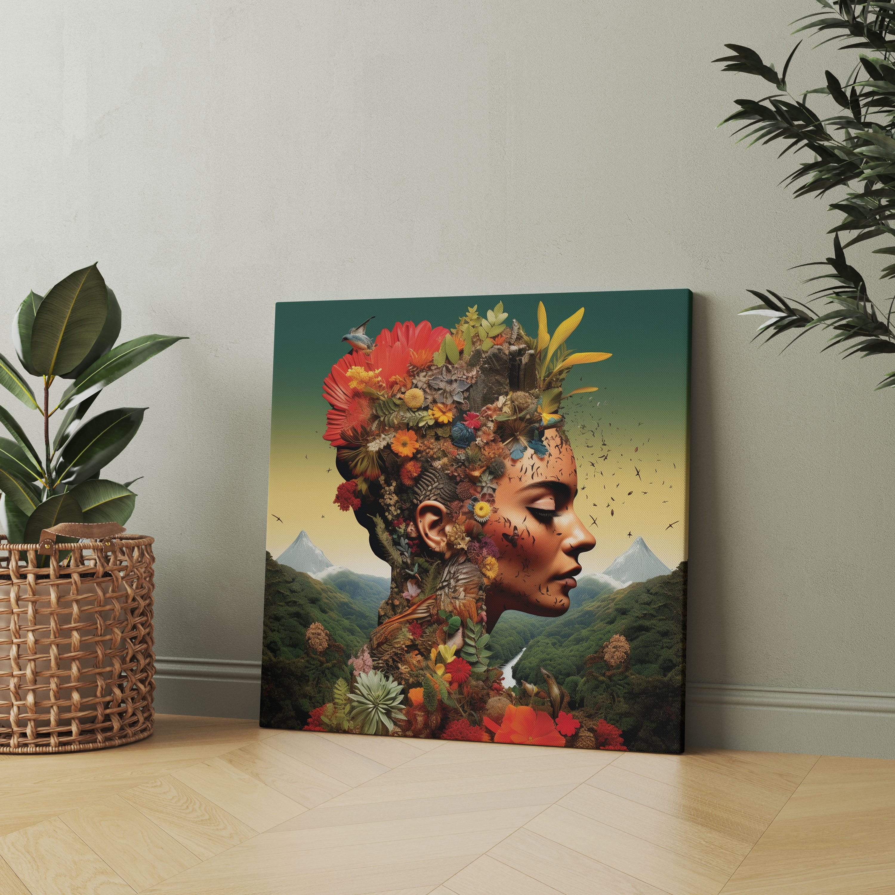 Frida Kahlo Canvas Print - Frida Kahlo, Canvas Wall Art, Landscape, Symbolism