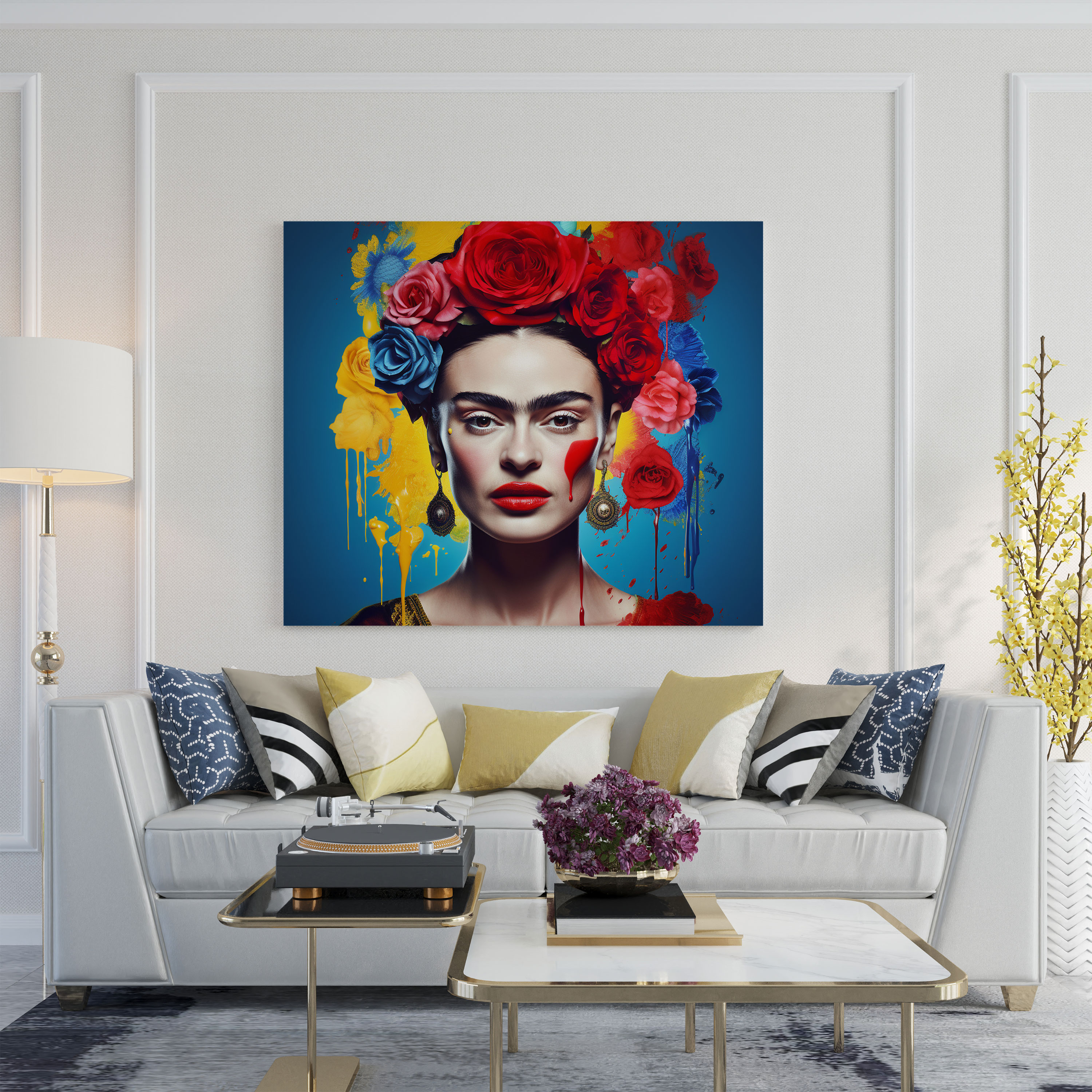 Frida Kahlo Canvas Print - Frida Kahlo, Rebellion, Home Decoration, Canvas