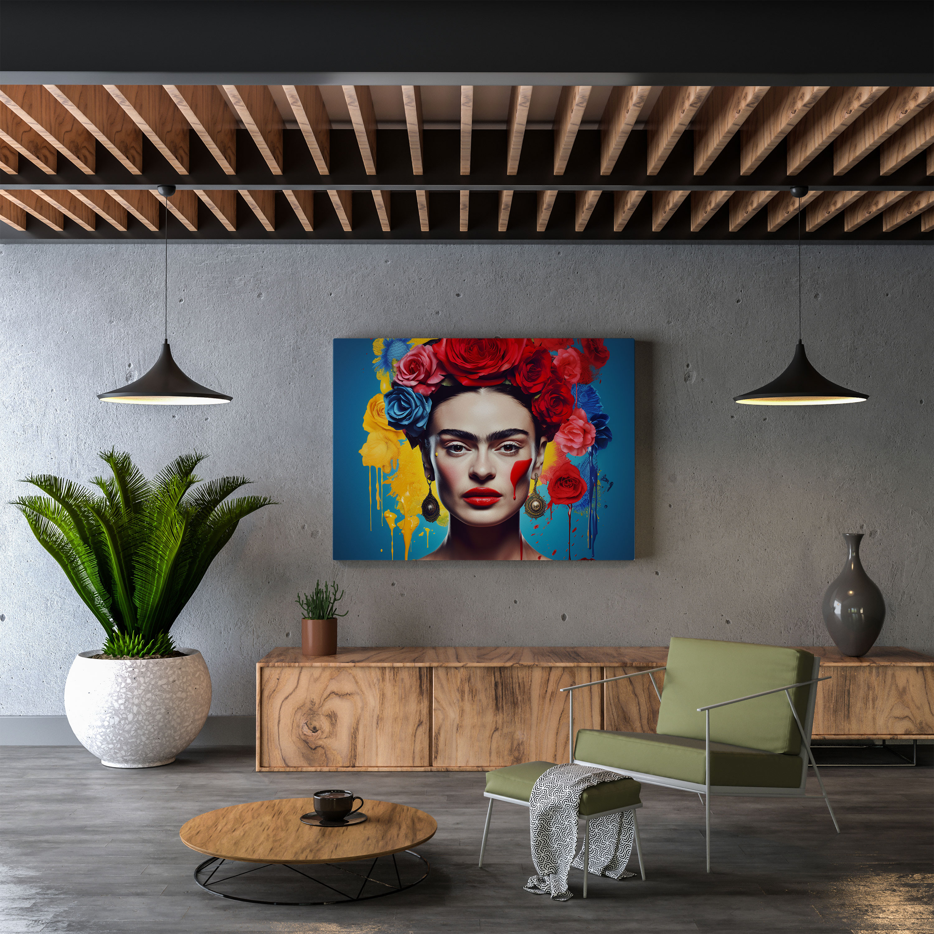 Frida Kahlo Canvas Print - Frida Kahlo, Rebellion, Home Decoration, Canvas