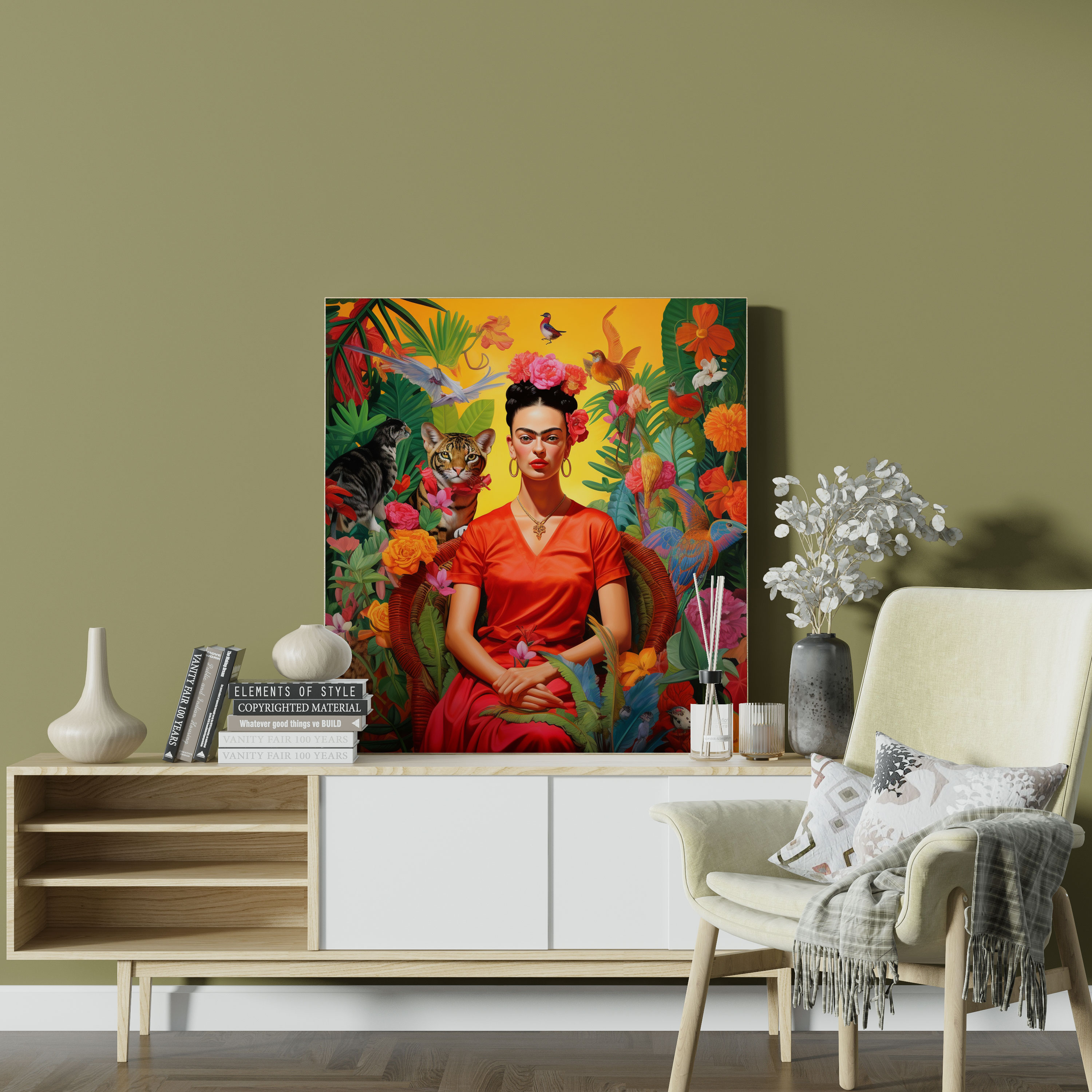 Frida Kahlo Canvas Wall Art - Frida Kahlo, Canvas, Wall Decoration, Canvas Print