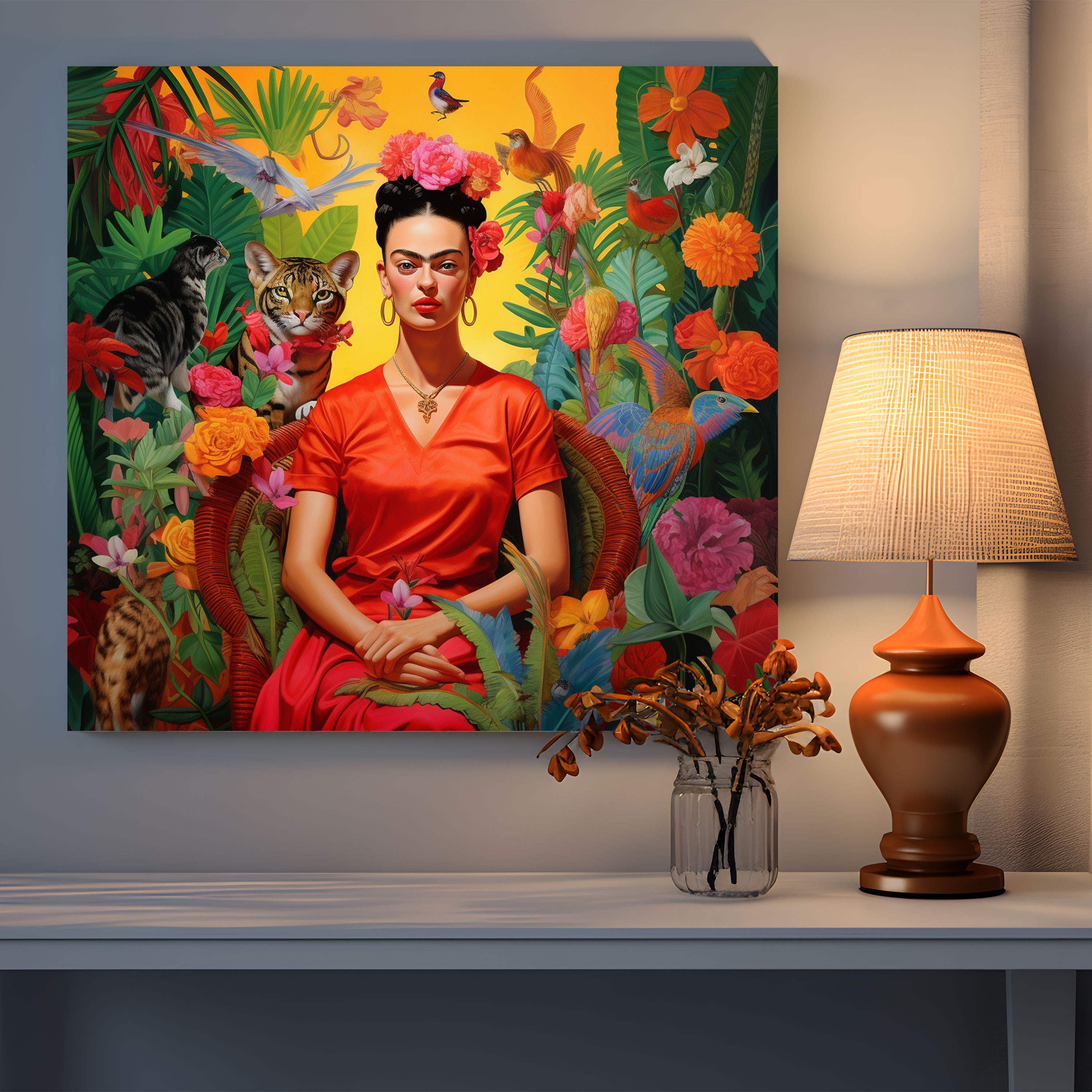 Frida Kahlo Canvas Wall Art - Frida Kahlo, Canvas, Wall Decoration, Canvas Print