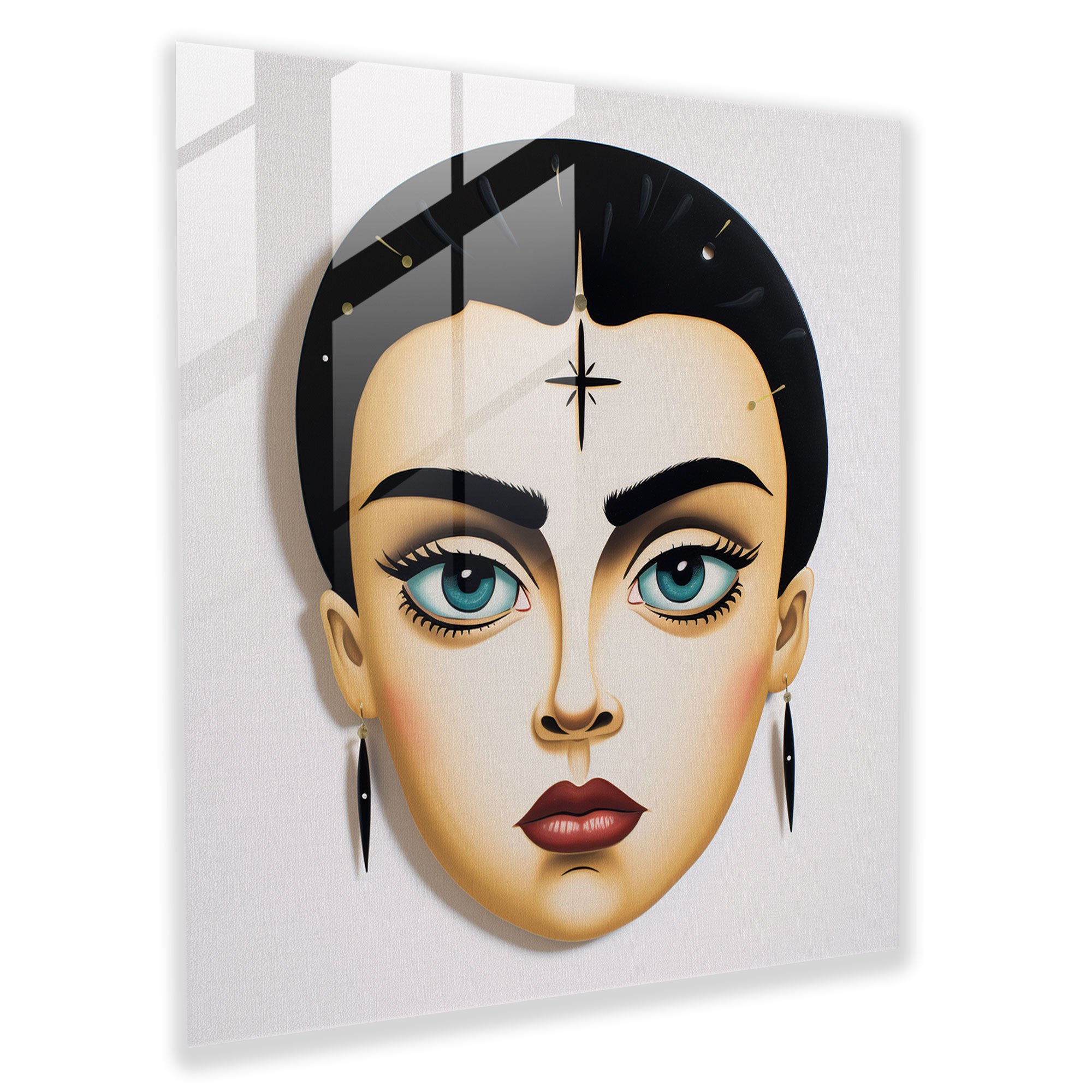 Frida Kahlo Glass Print - Frida Kahlo, Glass Print, Glass Wall Art, Frida Kahlo