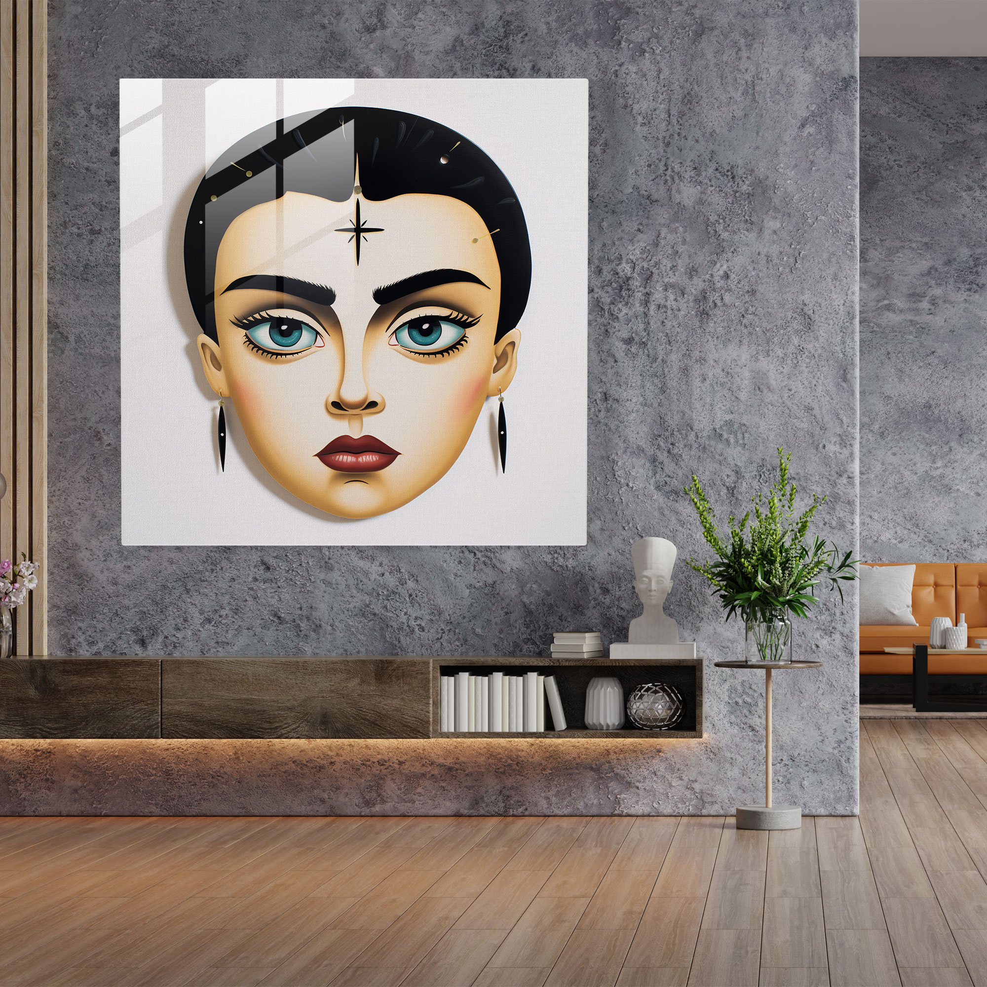 Frida Kahlo Glass Print - Frida Kahlo, Glass Print, Glass Wall Art, Frida Kahlo