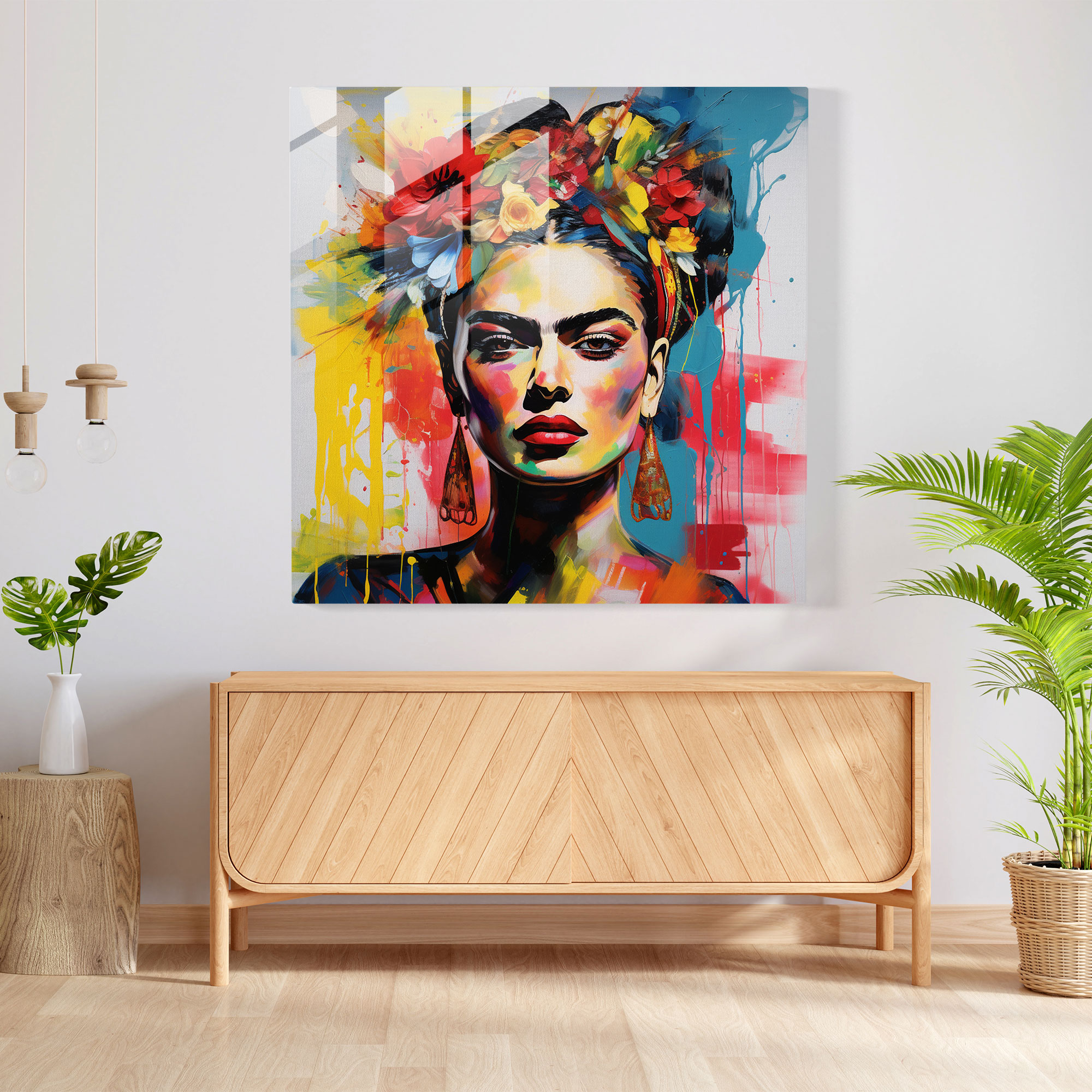 Frida Kahlo Glass Print - Frida Kahlo, Glass Wall Art, Glass Print, Frida Kahlo