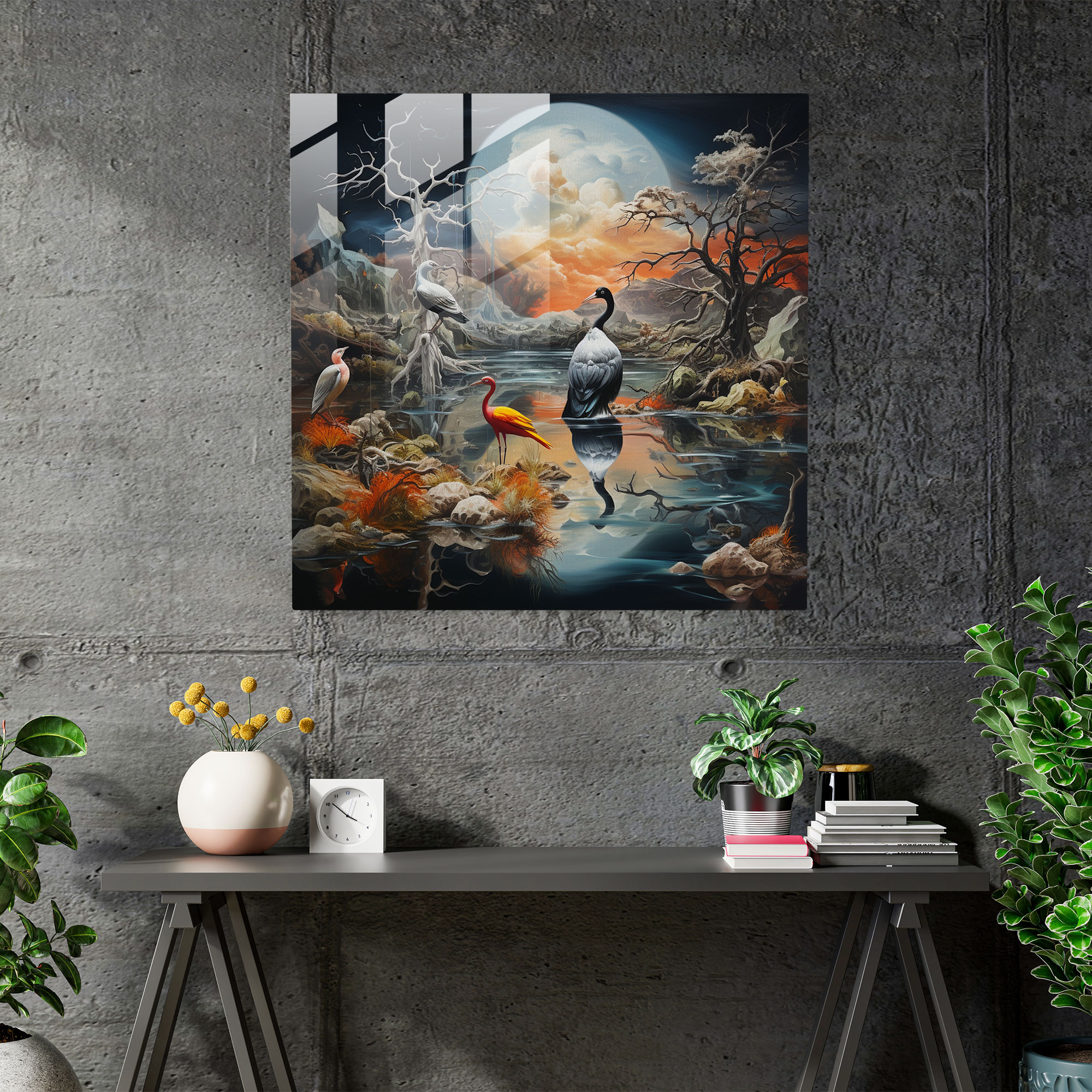 Dreamscape Glass Print - Frida Kahlo, Surrealist, Glass Art, Glass Print
