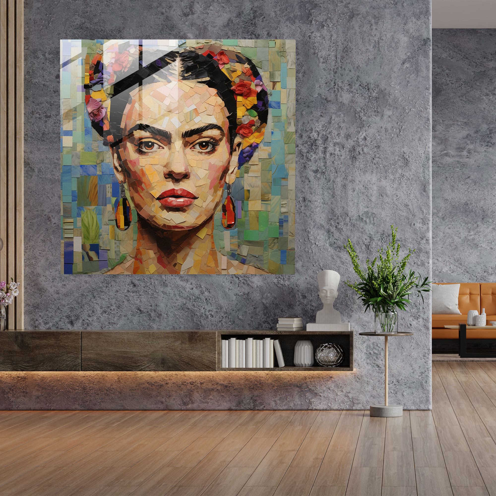 Frida Kahlo Glass Print - Frida Kahlo, Frida Kahlo, Glass Wall Art, Glass Art