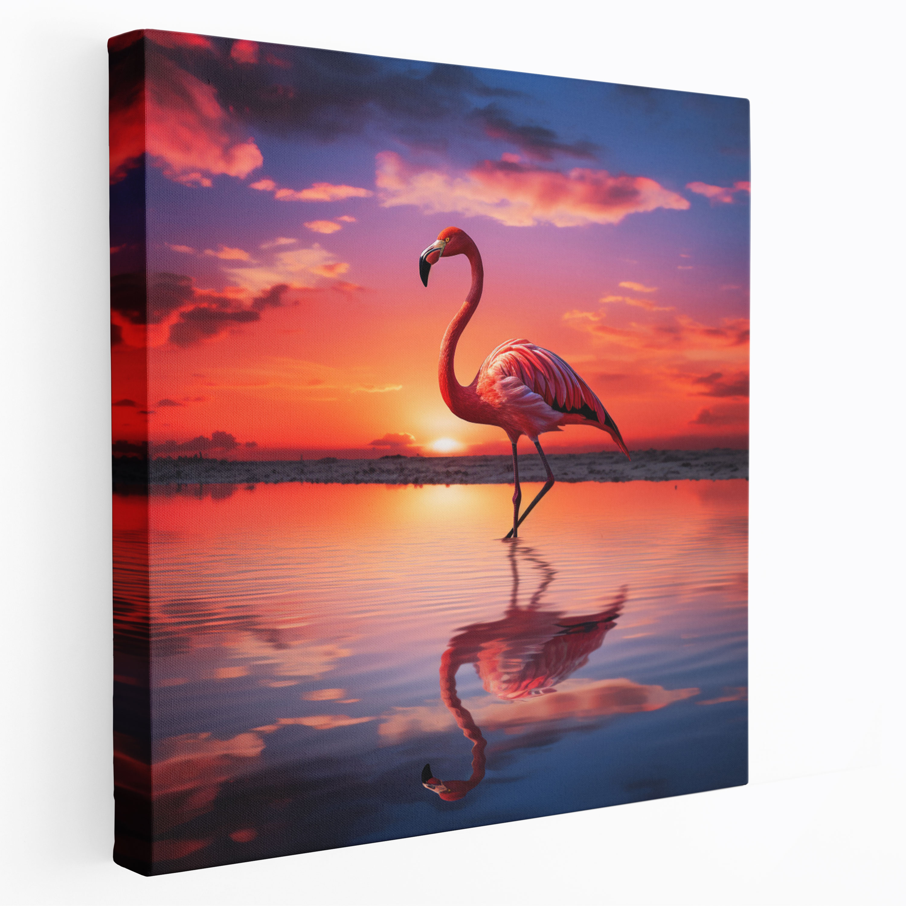 Flamingo Canvas Print - Flamingo, Canvas Print, Wall Art, Canvas Wall Art