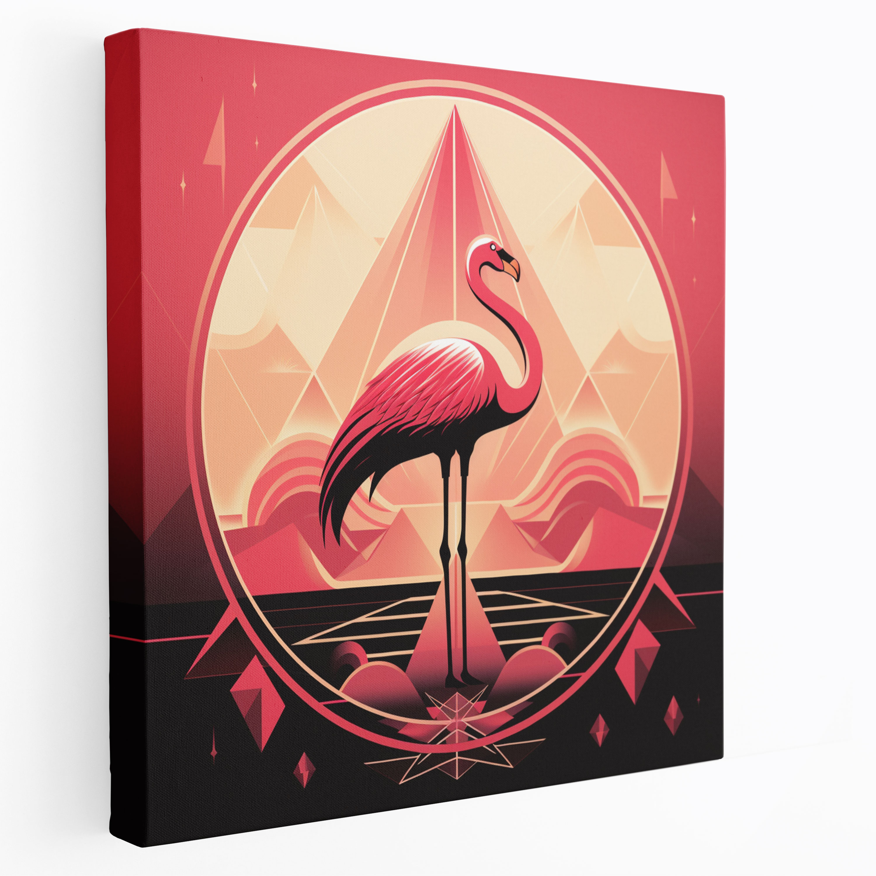 Flamingo Wall Art - Flamingo, Vintage, Elegance, Wall Art