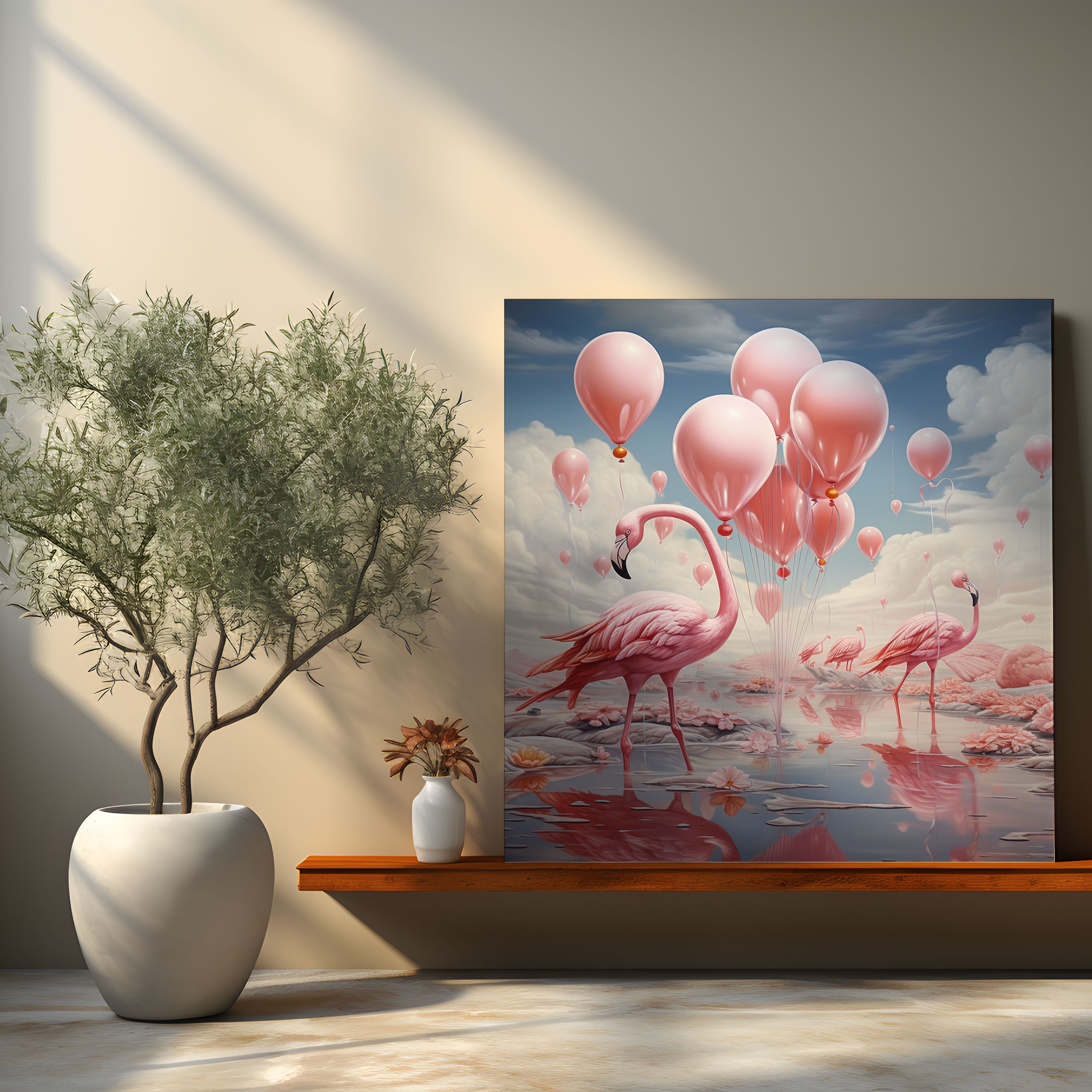 Flamingo Wall Decoration - Flamingo, Canvas Wall Art, Home Decoration, Wall Decoration