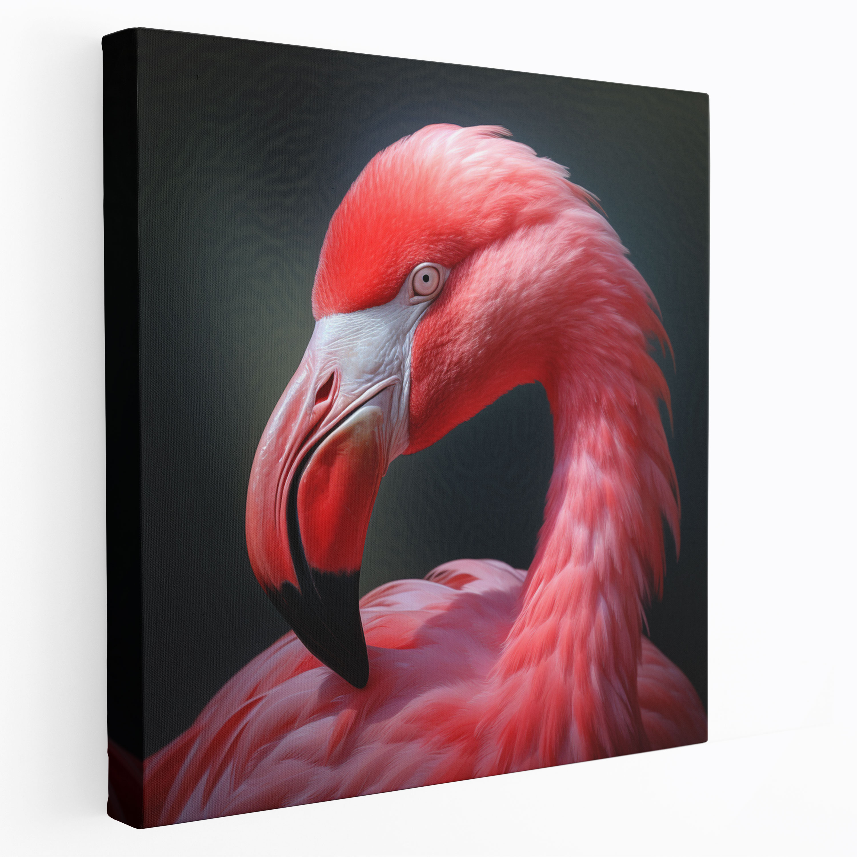 Photorealistic Flamingo Wall Art - Flamingo, Flamingo Wall Decoration, Flamingo Canvas Print, Home Decoration