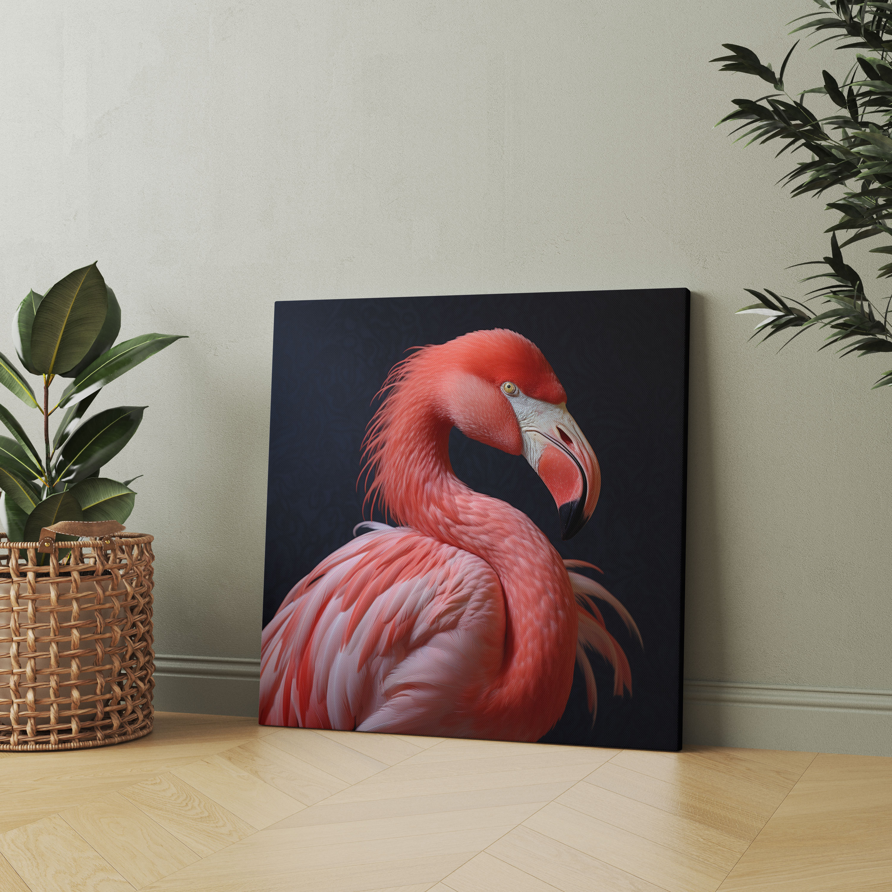 Flamingo Canvas Print - Flamingo, Wall Art, Canvas, Beauty Of Nature
