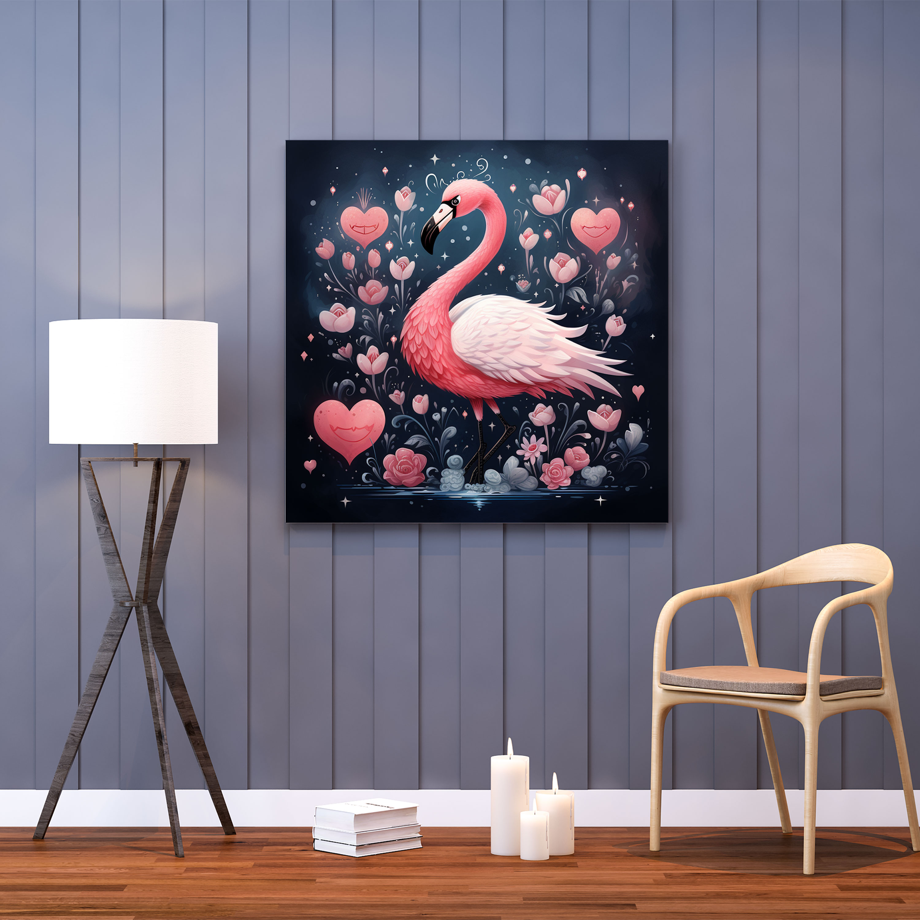 Flamingo Wall Decoration - Flamingo, Delightful, Playful Element, Home Decoration