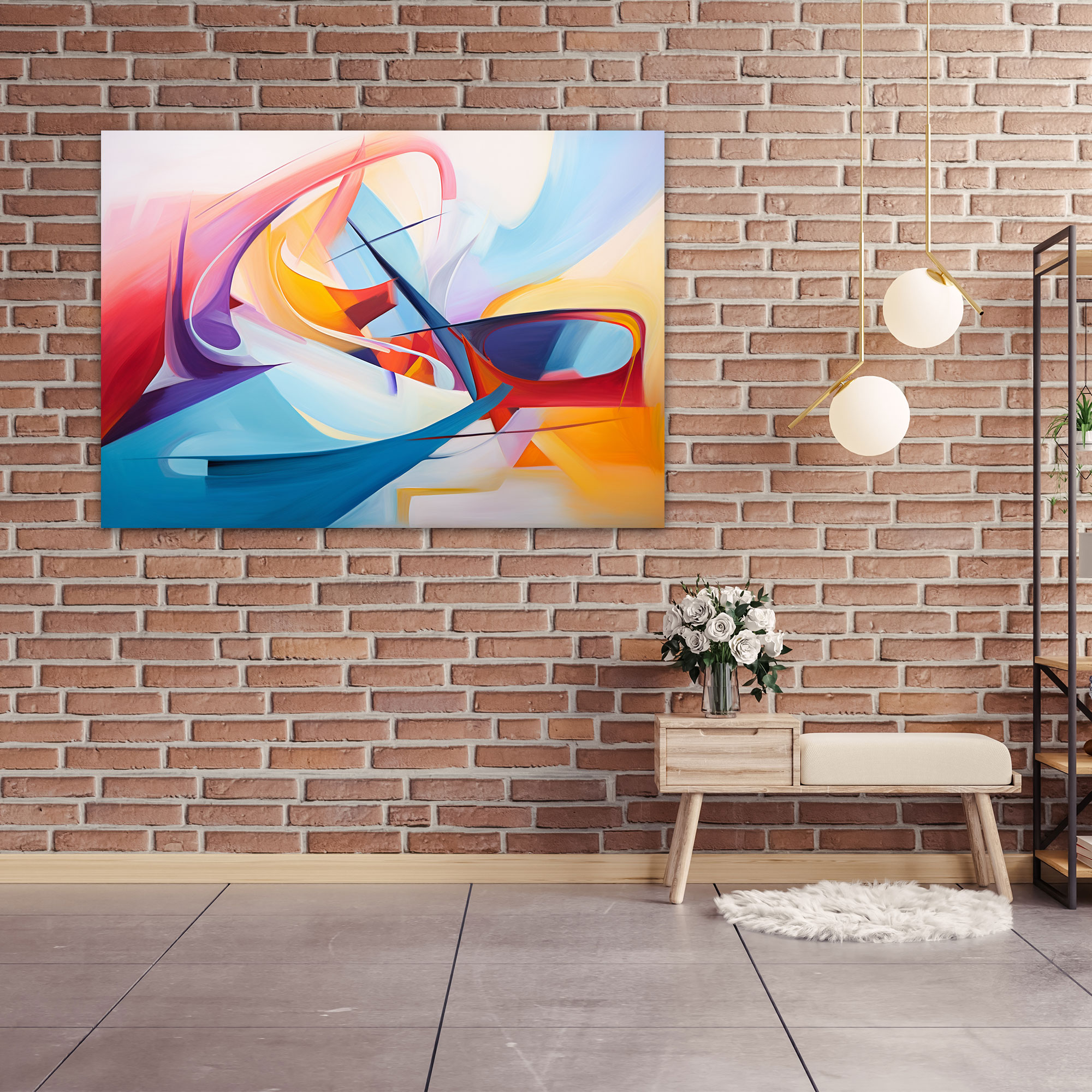 Formula 1 Canvas Print - Colorful Abstract Wall Art - Formula 1, Canvas Print, Abstract Painting, Canvas