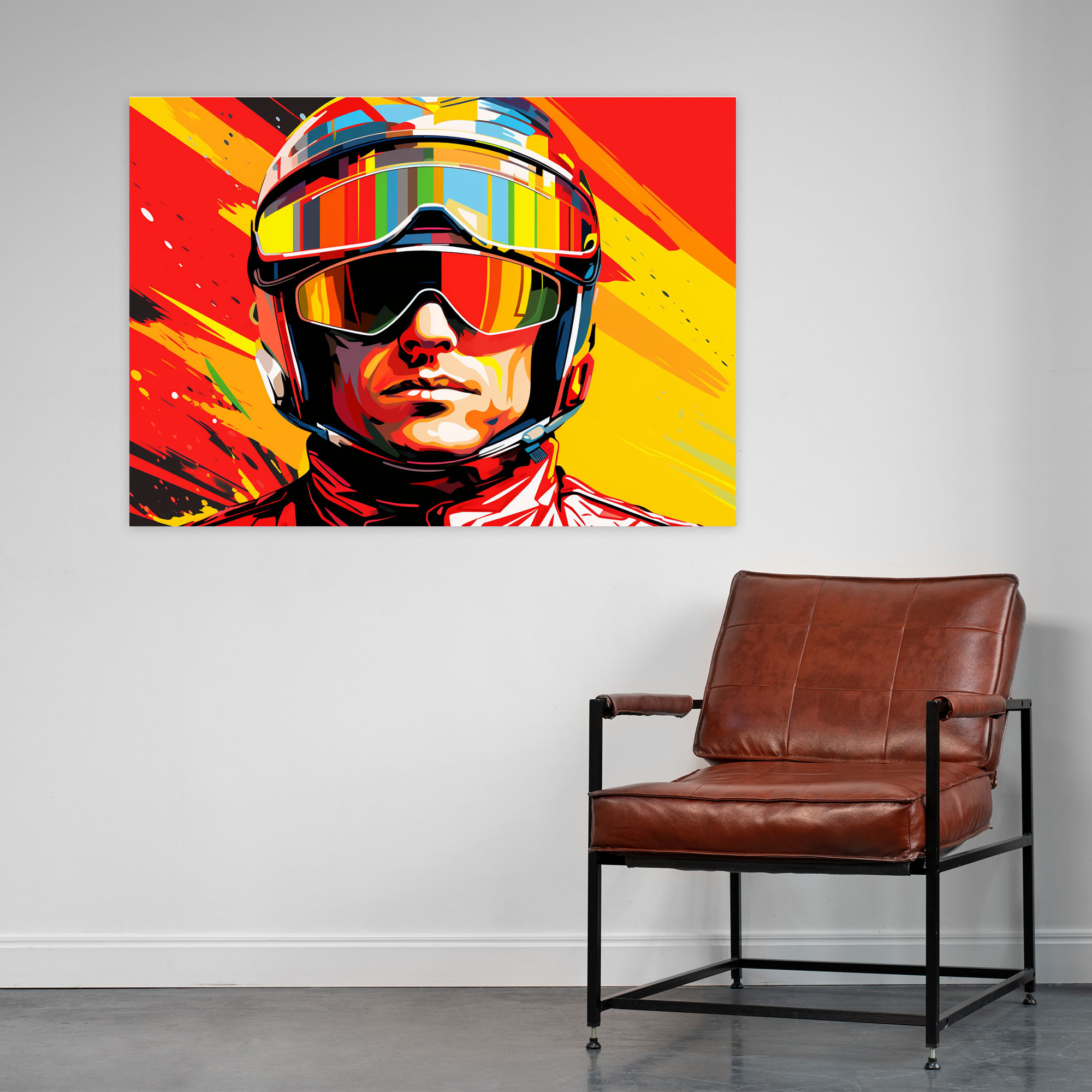 Formula 1 Kanvas Tablo - Pop Art Stil Duvar Sanatı - Ev Dekorasyonu