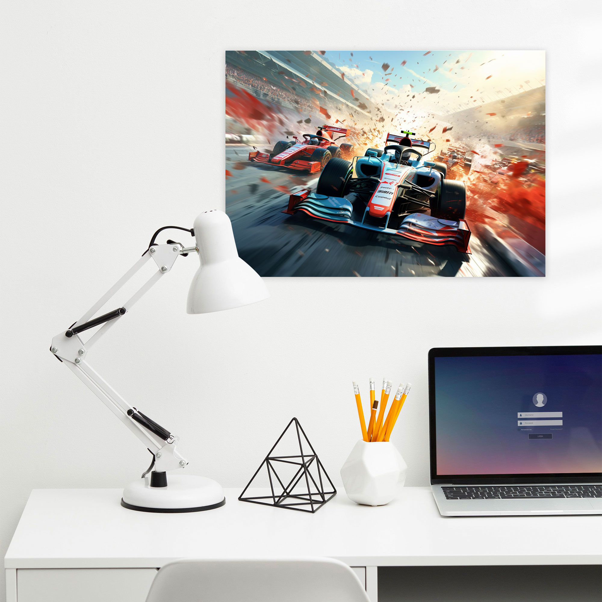 Formula 1 Duvar Dekorasyonu - Kanvas Tablo Sanatı Ev Dekorasyonu
