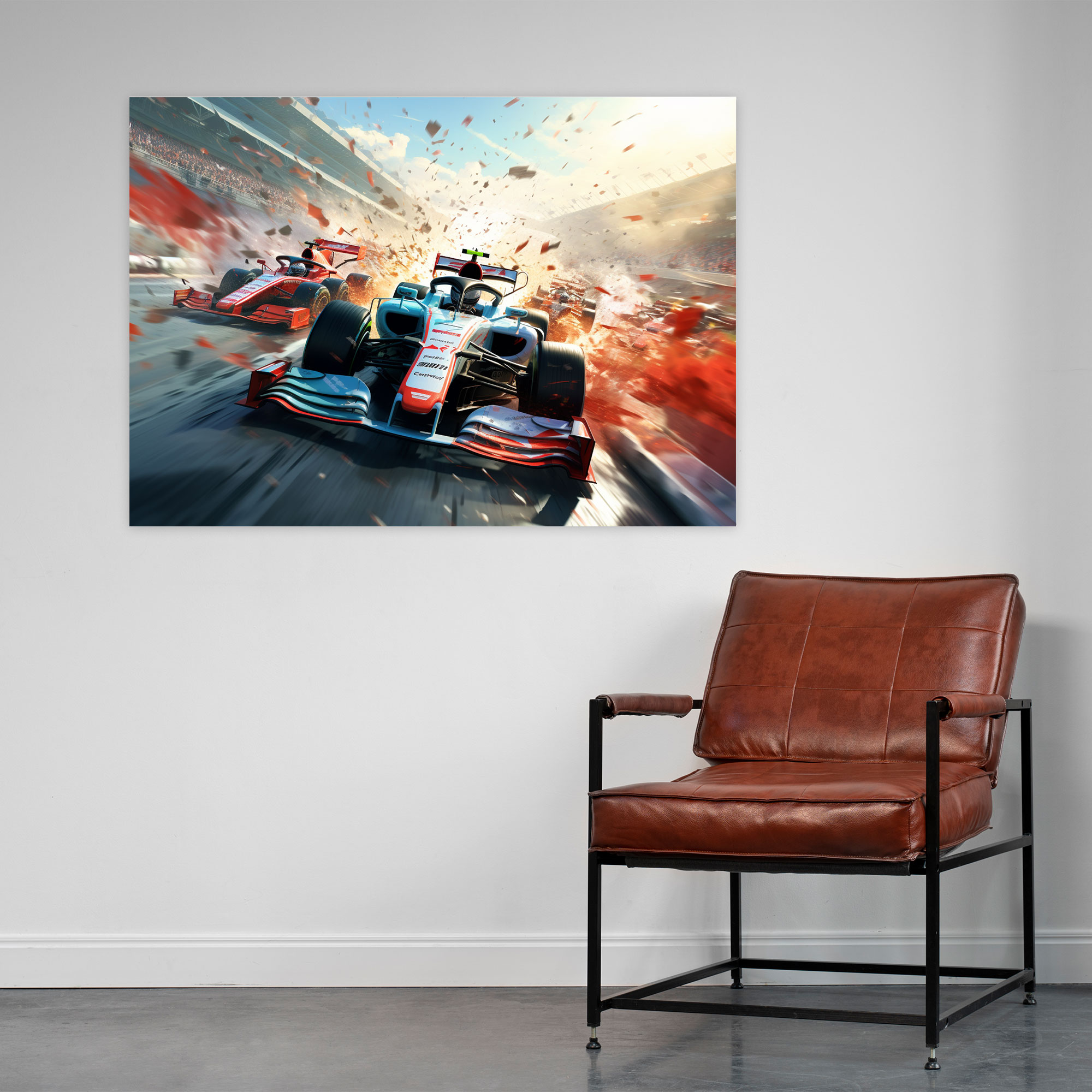 Formula 1 Duvar Dekorasyonu - Kanvas Tablo Sanatı Ev Dekorasyonu