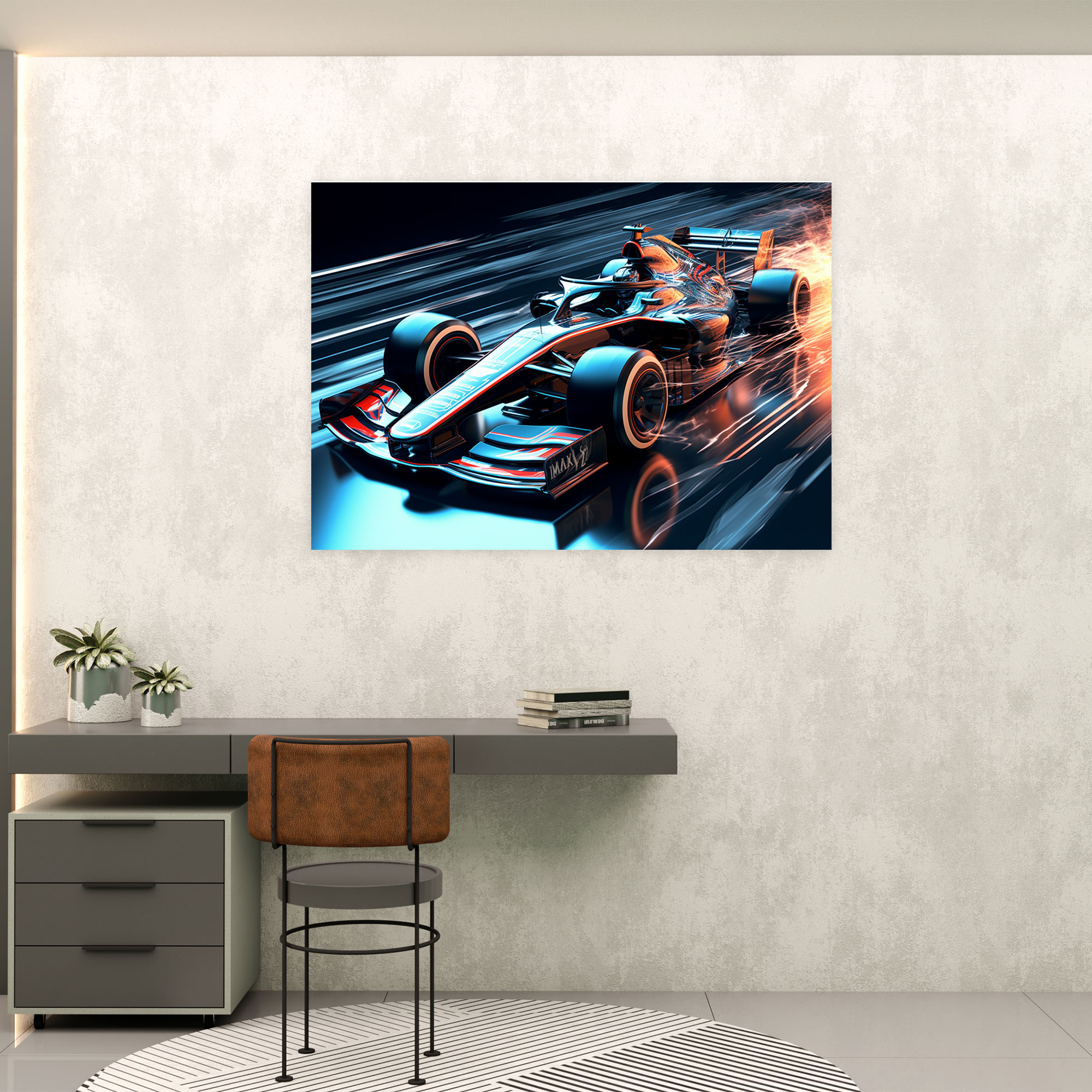 Formula 1 Duvar Sanatı - Şık Tasarım Kanvas Tablo