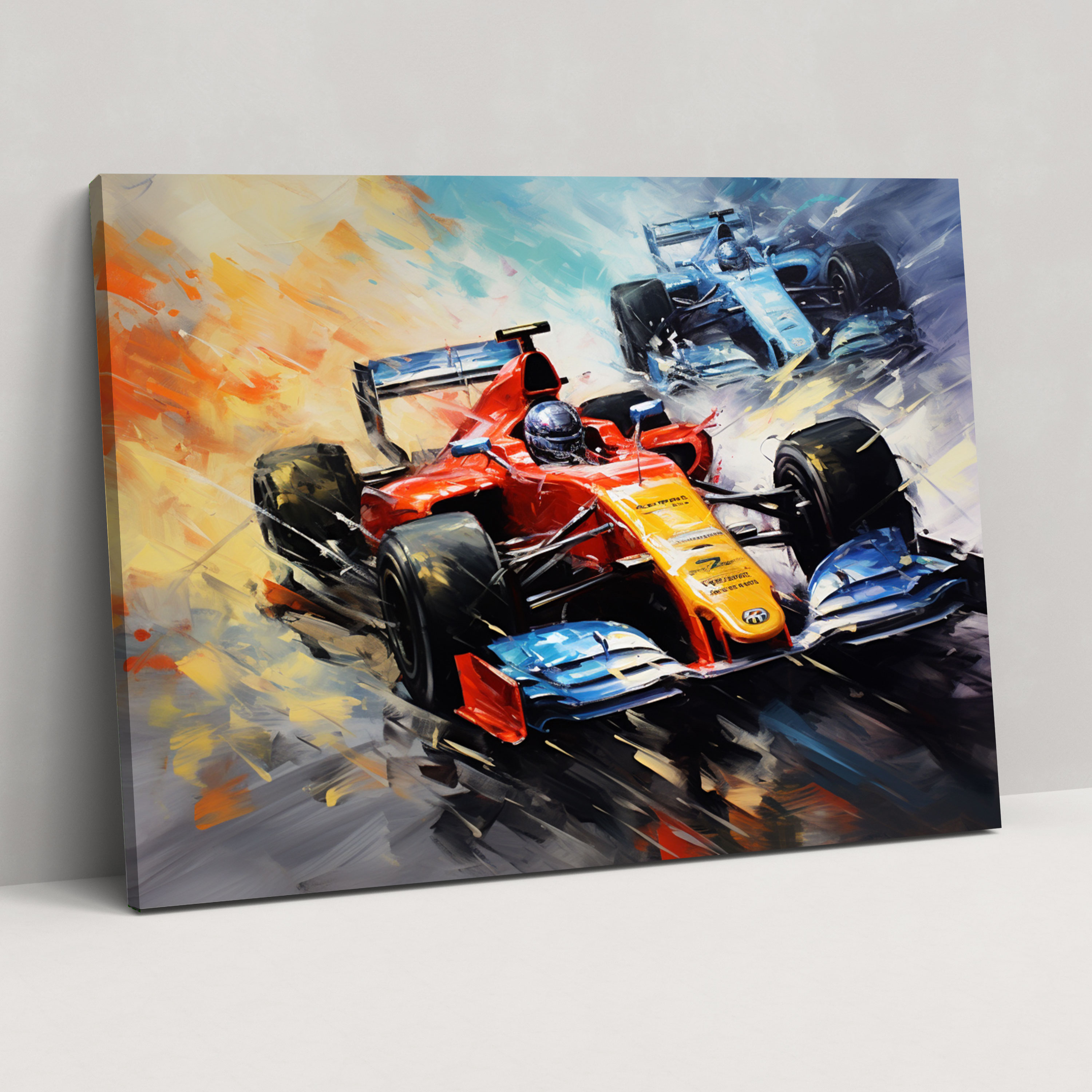Formula 1 Kanvas Tablo - Modern Soyut Duvar Sanatı
