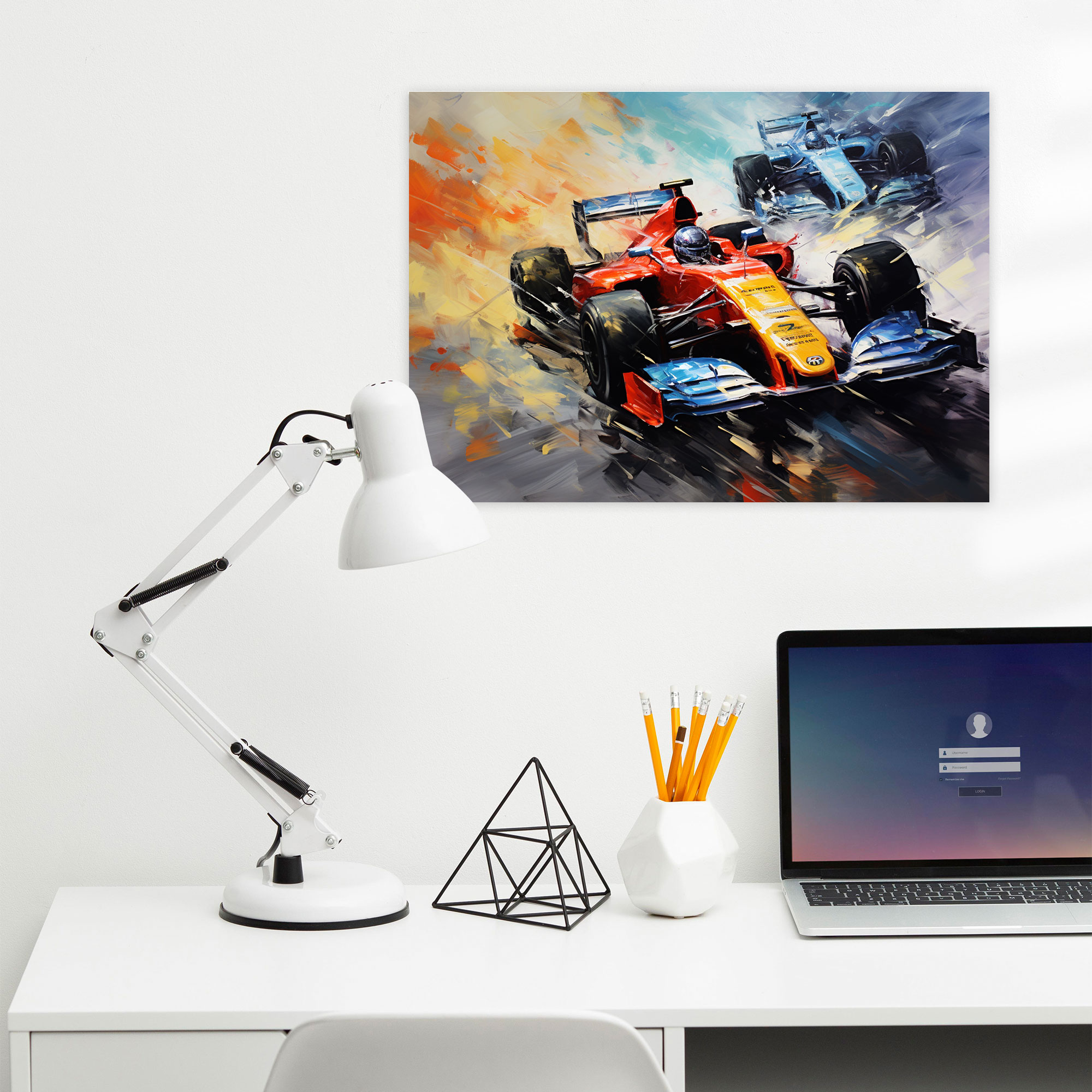 Formula 1 Kanvas Tablo - Modern Soyut Duvar Sanatı