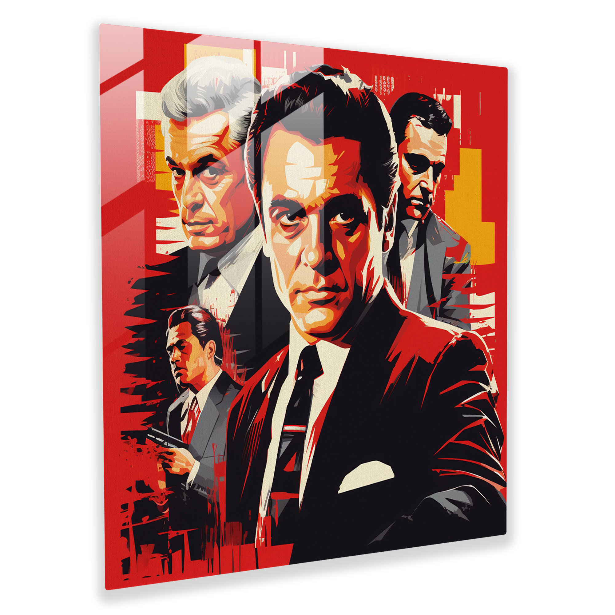 Goodfellas Pop Art Cam Tablo - Goodfellas Suç Alıntılar Cam Sanatı