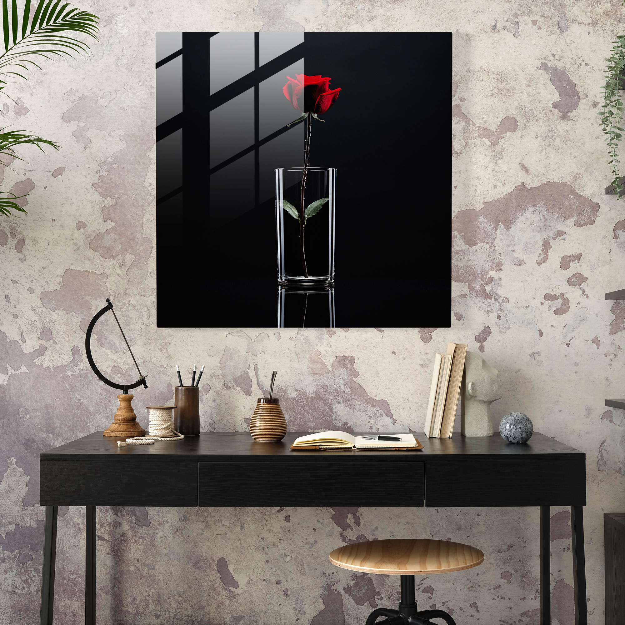 Minimalistische Glas Kunst Goodfellas - Liebe Zuhause Dekoration
