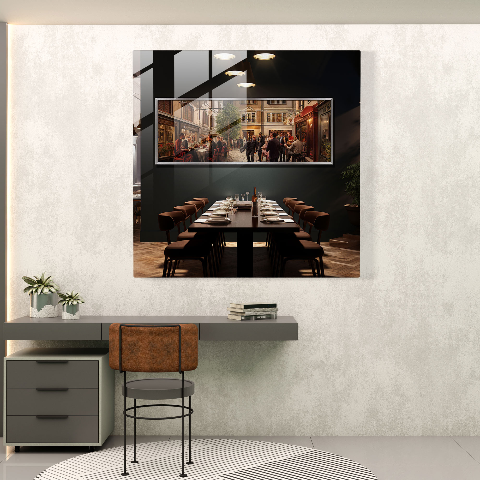 Goodfellas Italian Restaurant Glass Print - Goodfellas, Goodfellas, Modern Art, Crime