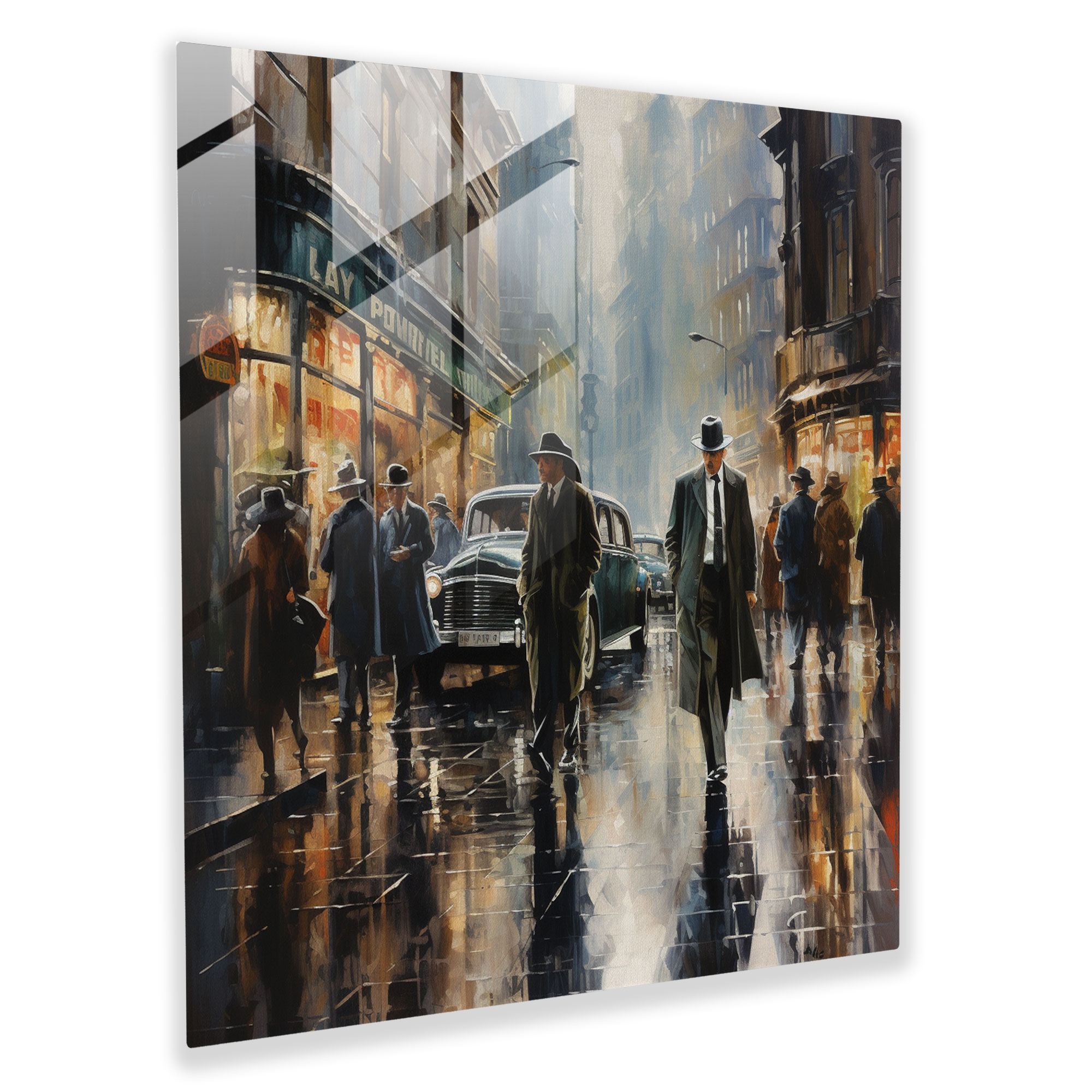 Goodfellas City Street Glass Print - Goodfellas, Goodfellas, City Street, Glass Print