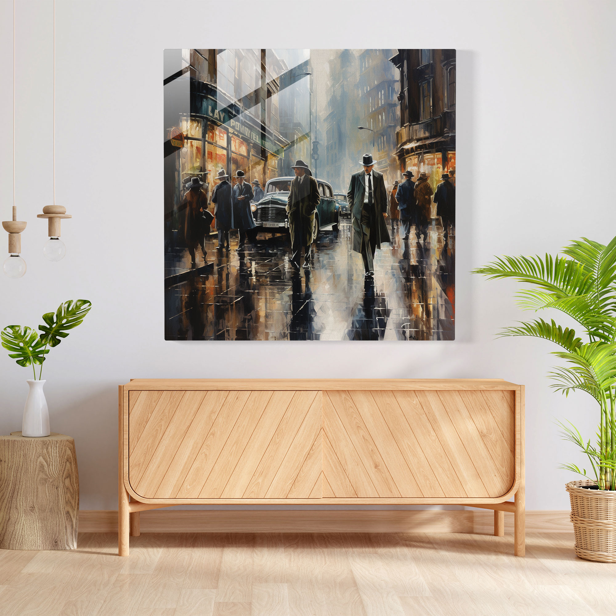 Goodfellas City Street Glass Print - Goodfellas, Goodfellas, City Street, Glass Print