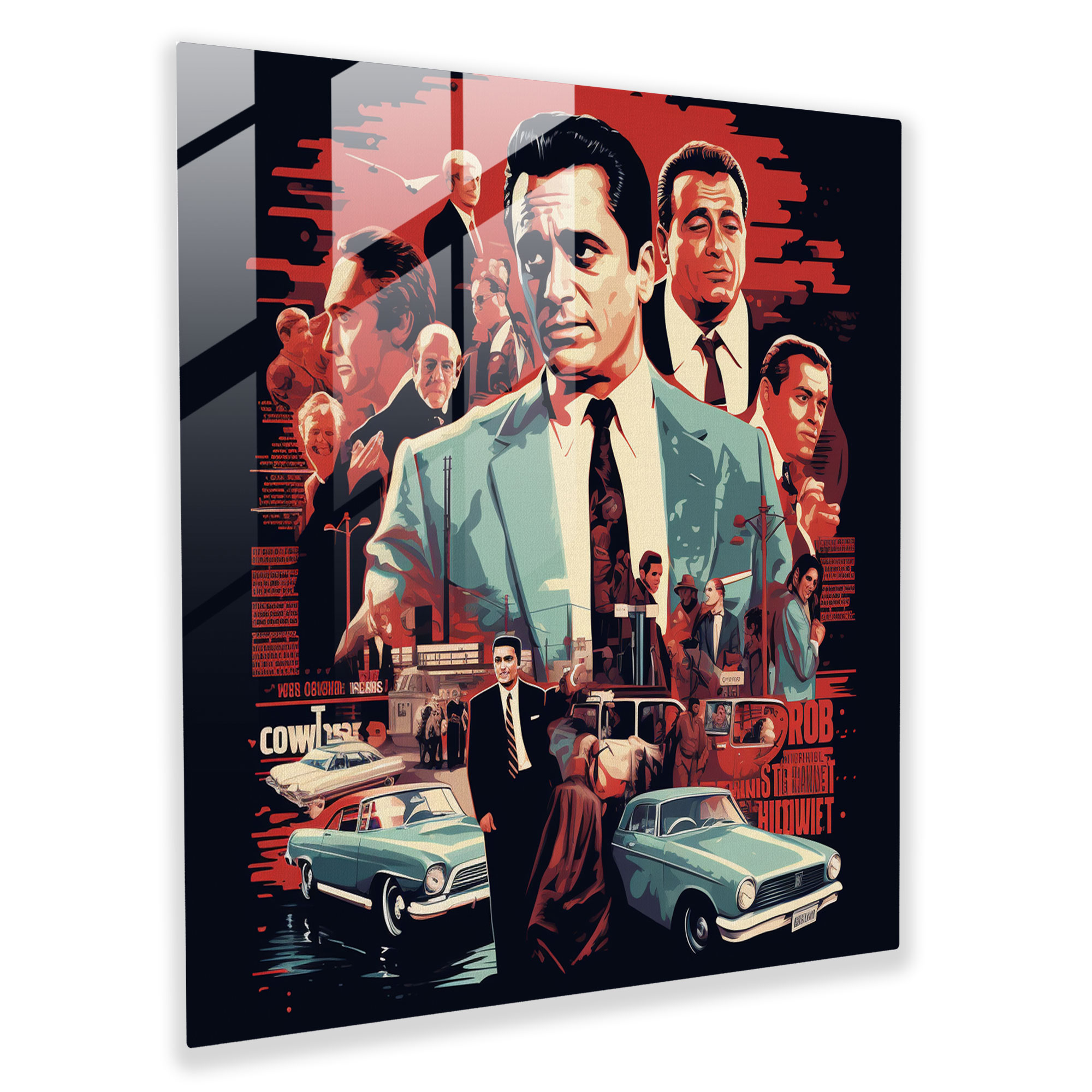 Goodfellas Glass Print - Goodfellas, Wall Decoration, Pop Art, Glass Wall Art