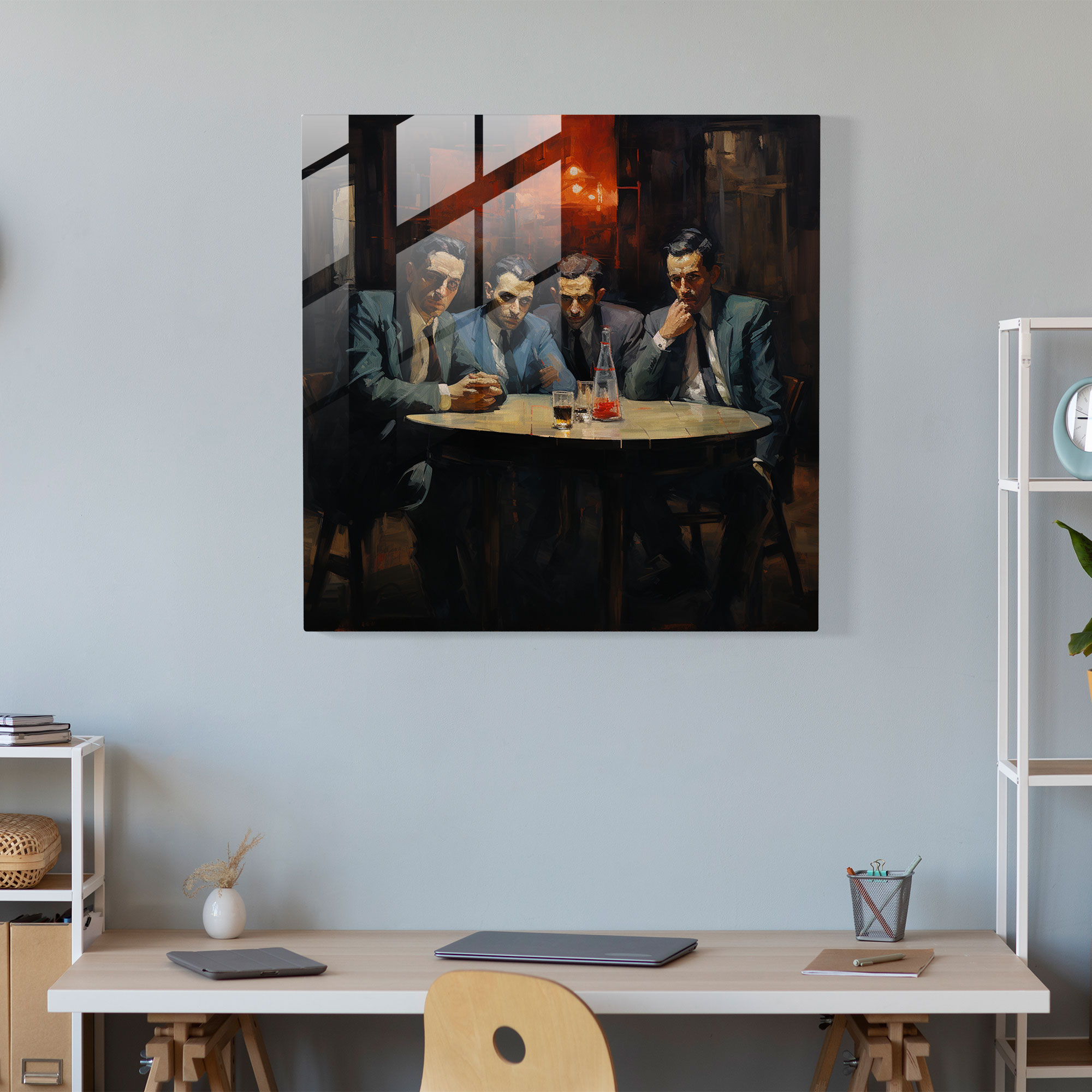 Goodfellas Glasbild - Abstrakte moderne Kunst - Restaurant Glas Moderne Kunst