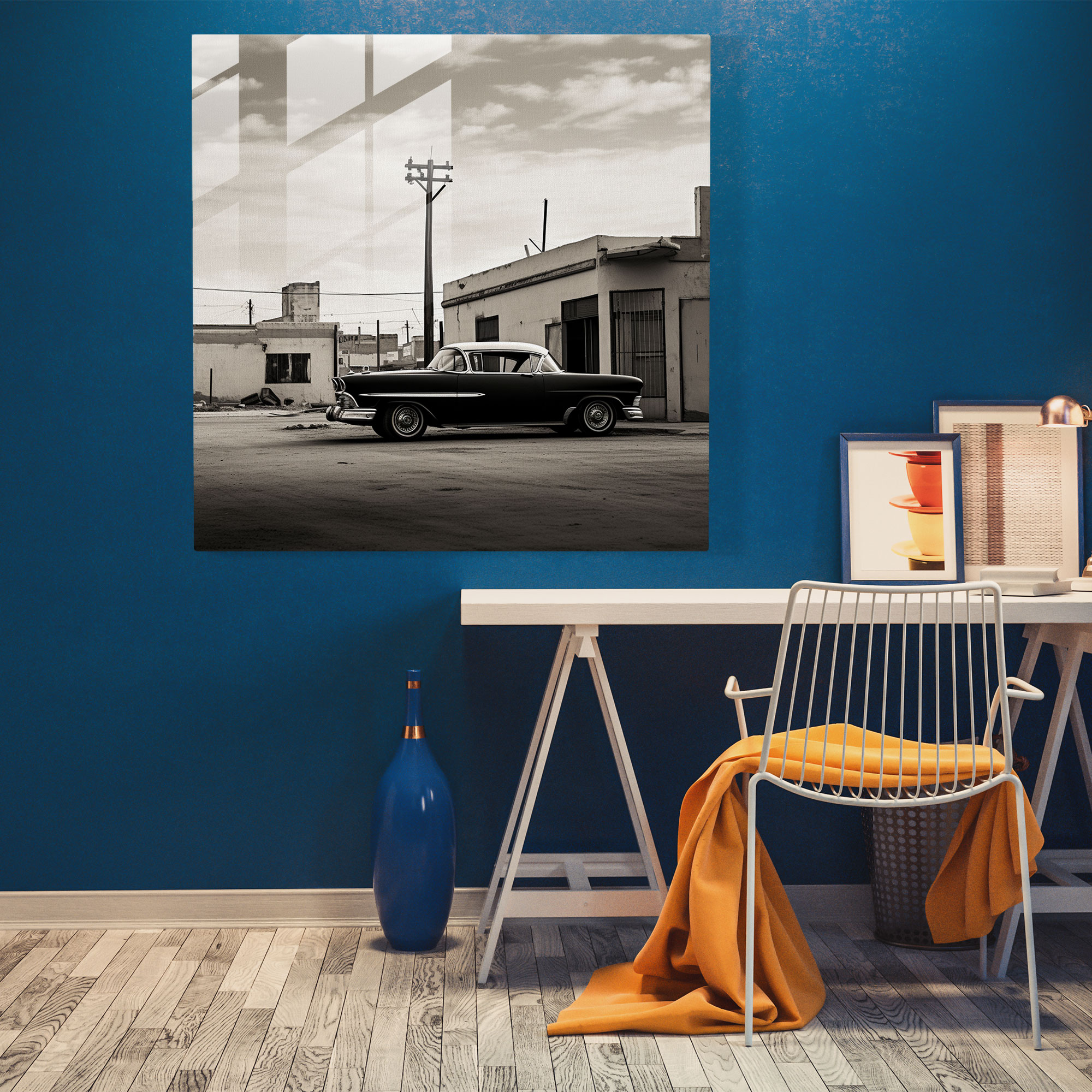 Goodfellas Glass Print - Minimalist Black And White Photography - Goodfellas, Nostalgia, Modern Art, Glass Art