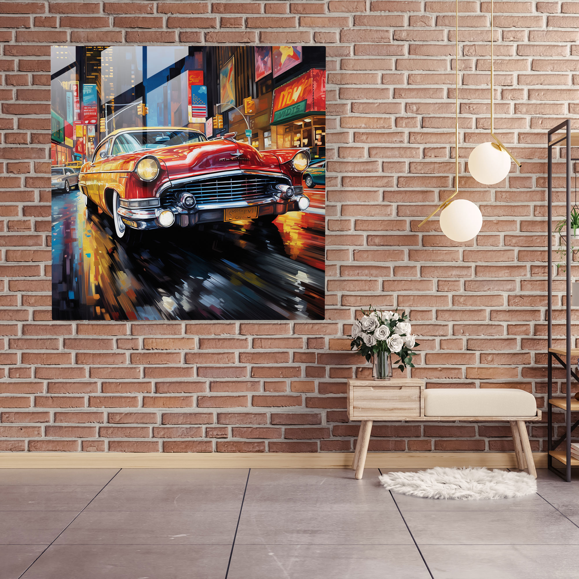 Goodfellas Glass Wall Art - Goodfellas, Classic Car, Wall Decoration, Glass Print