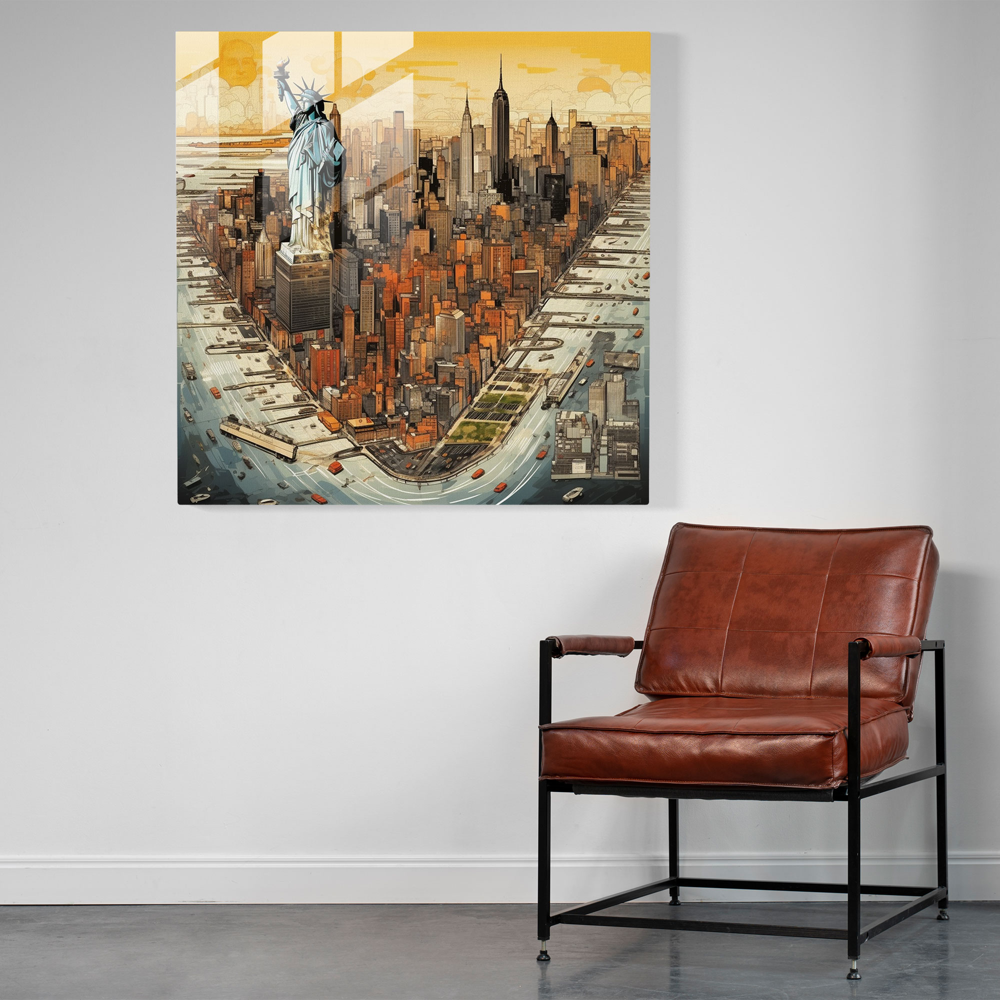 Urban Nostalgia Glass Print - Goodfellas, Glass Wall Art, Urban Charm, Modern Art