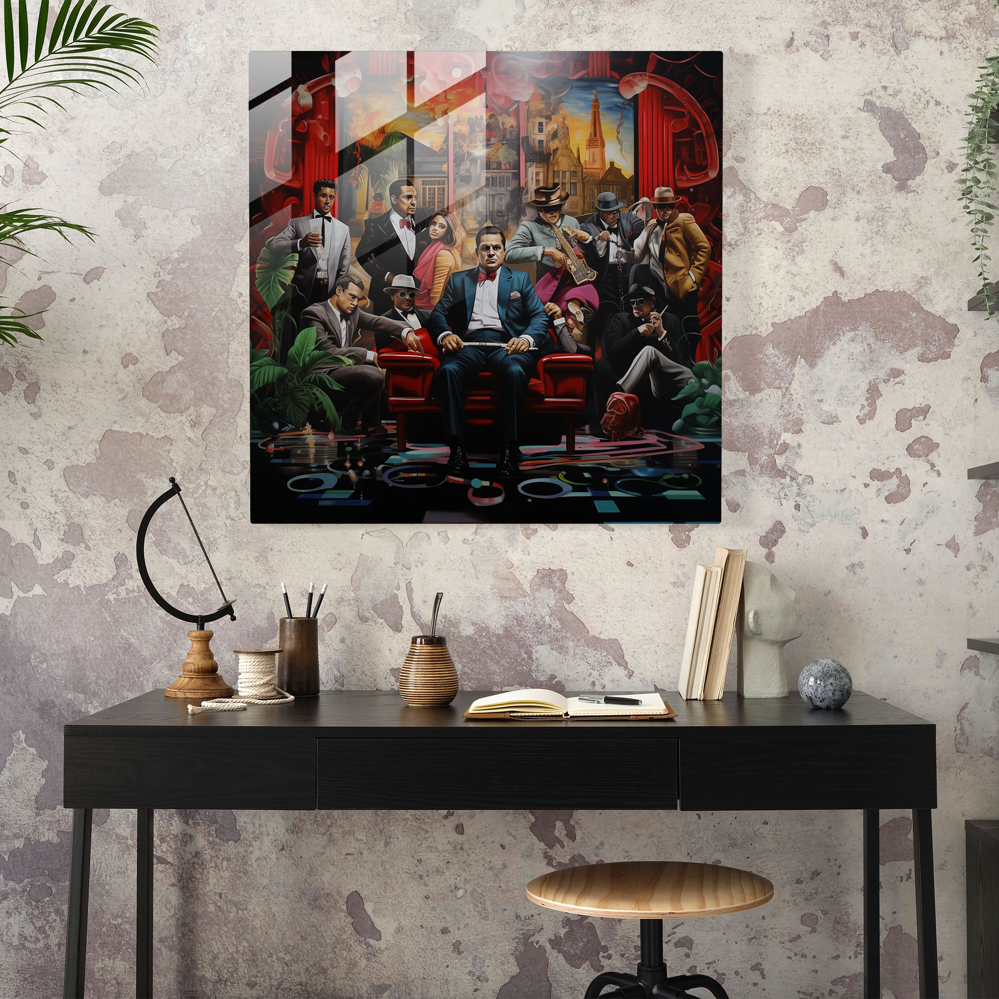 Goodfellas Glass Wall Art - Goodfellas, Iconic Mafia Scenes, Imagination, Modern Art