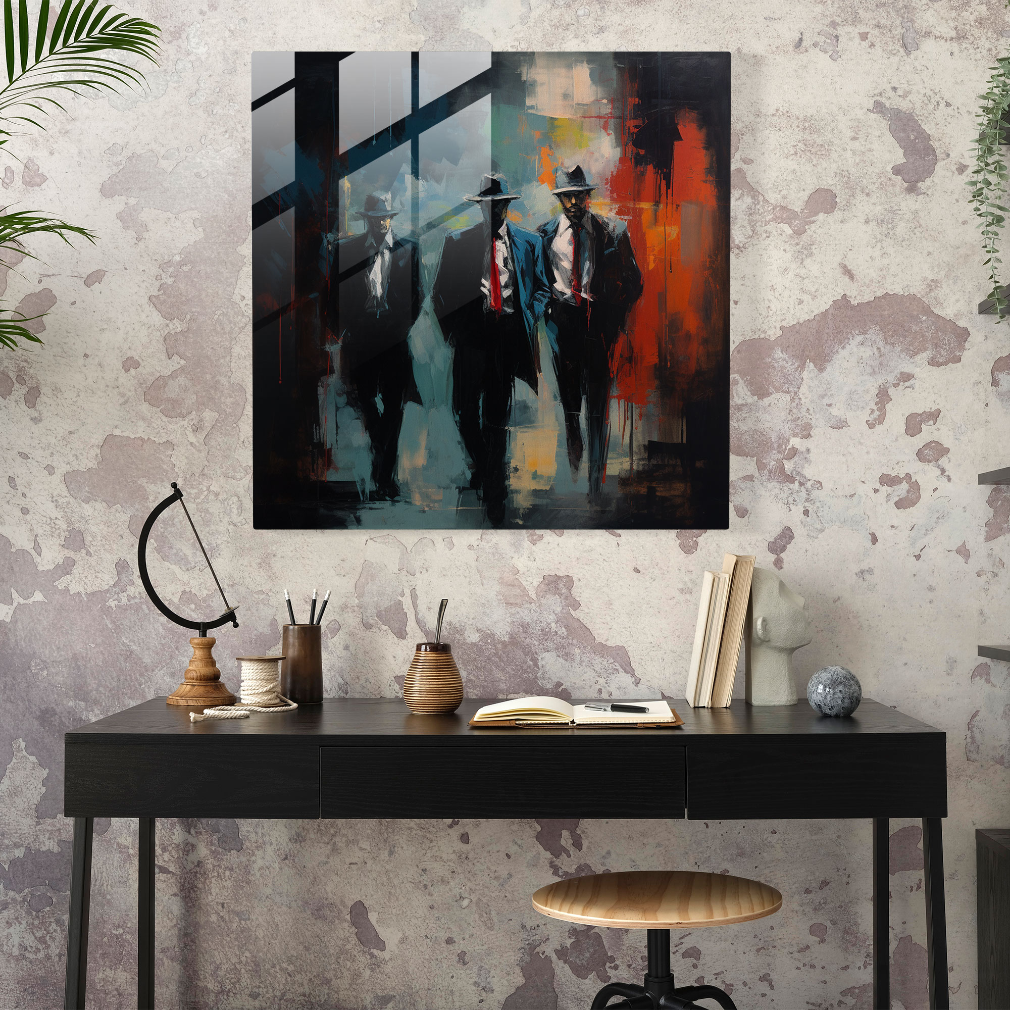 Goodfellas Glasbild - Geschnittenes Glas Wanddekoration
