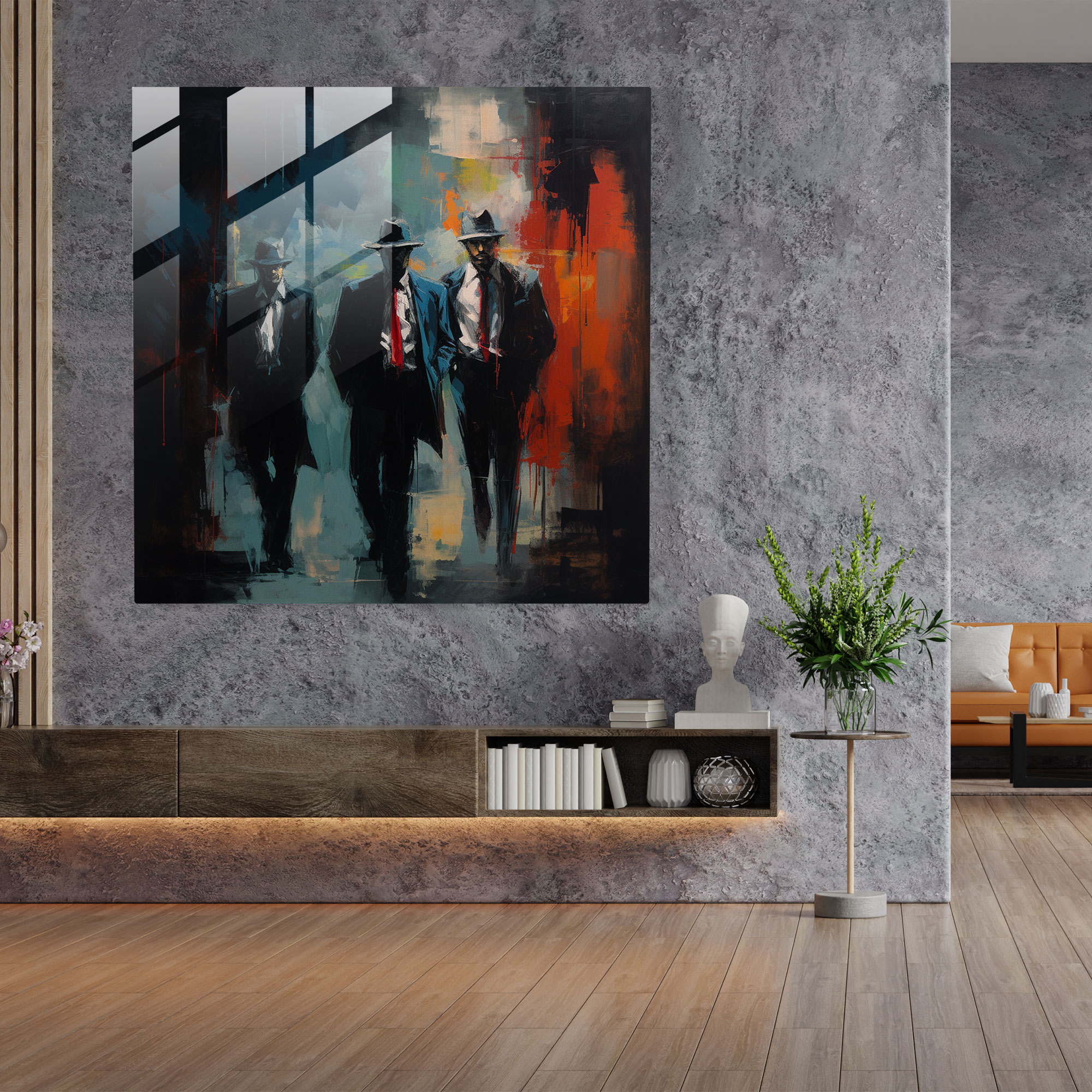 Goodfellas Glasbild - Geschnittenes Glas Wanddekoration