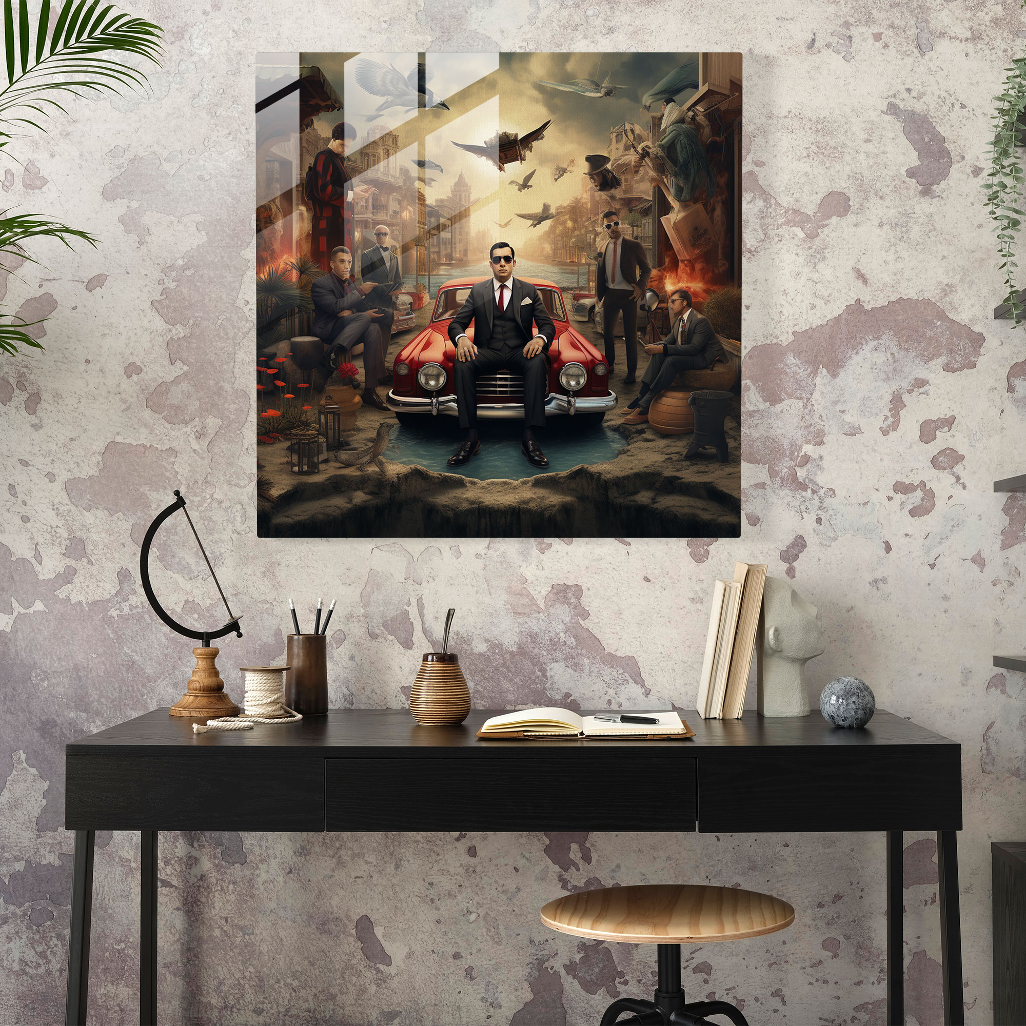 Dreamlike Goodfellas Glass Print - Goodfellas, Glass Print, Dreamlike, Mobsters