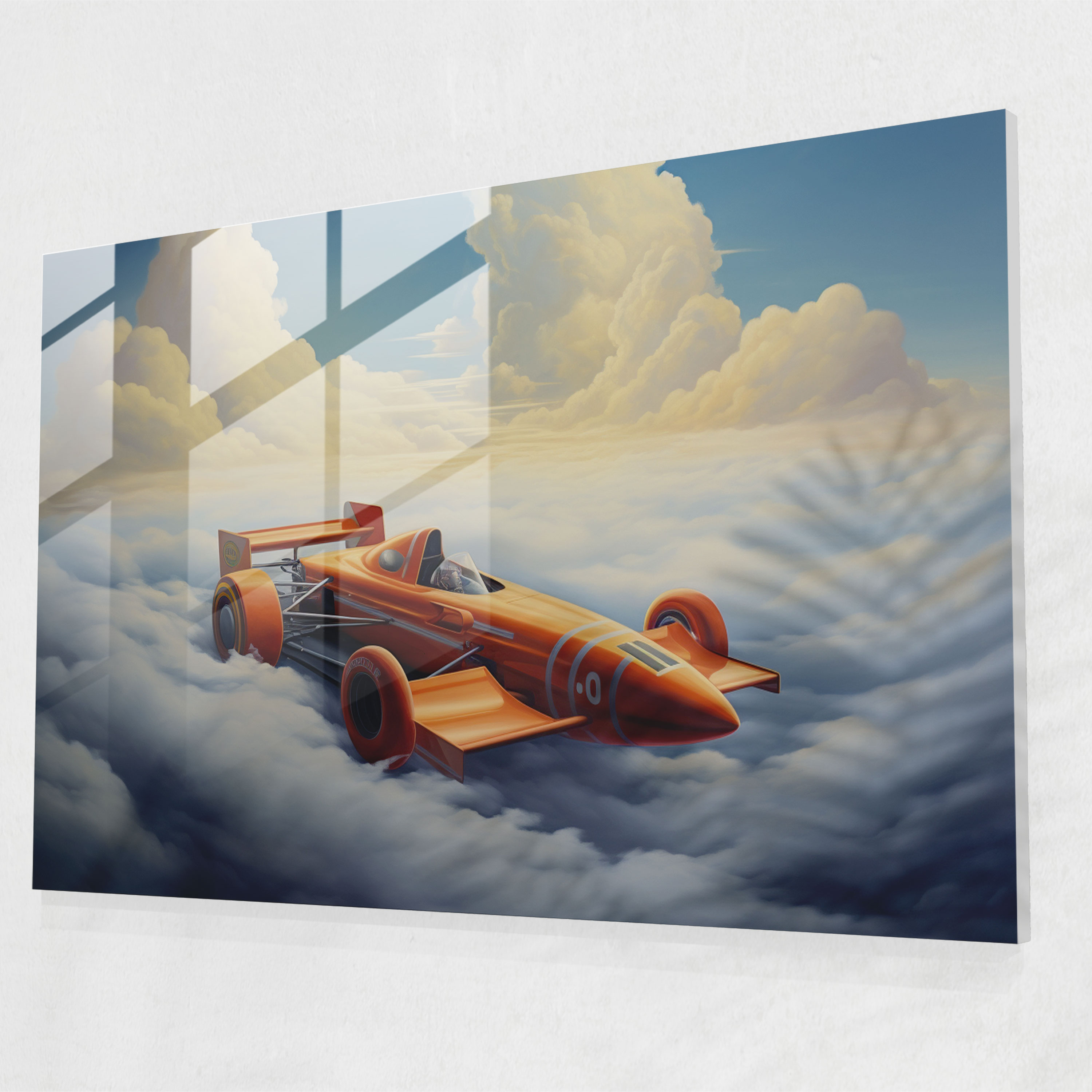 Formula 1 Glass Art - Formula 1, Dreamlike Atmosphere, Wall Decoration, Glass Art
