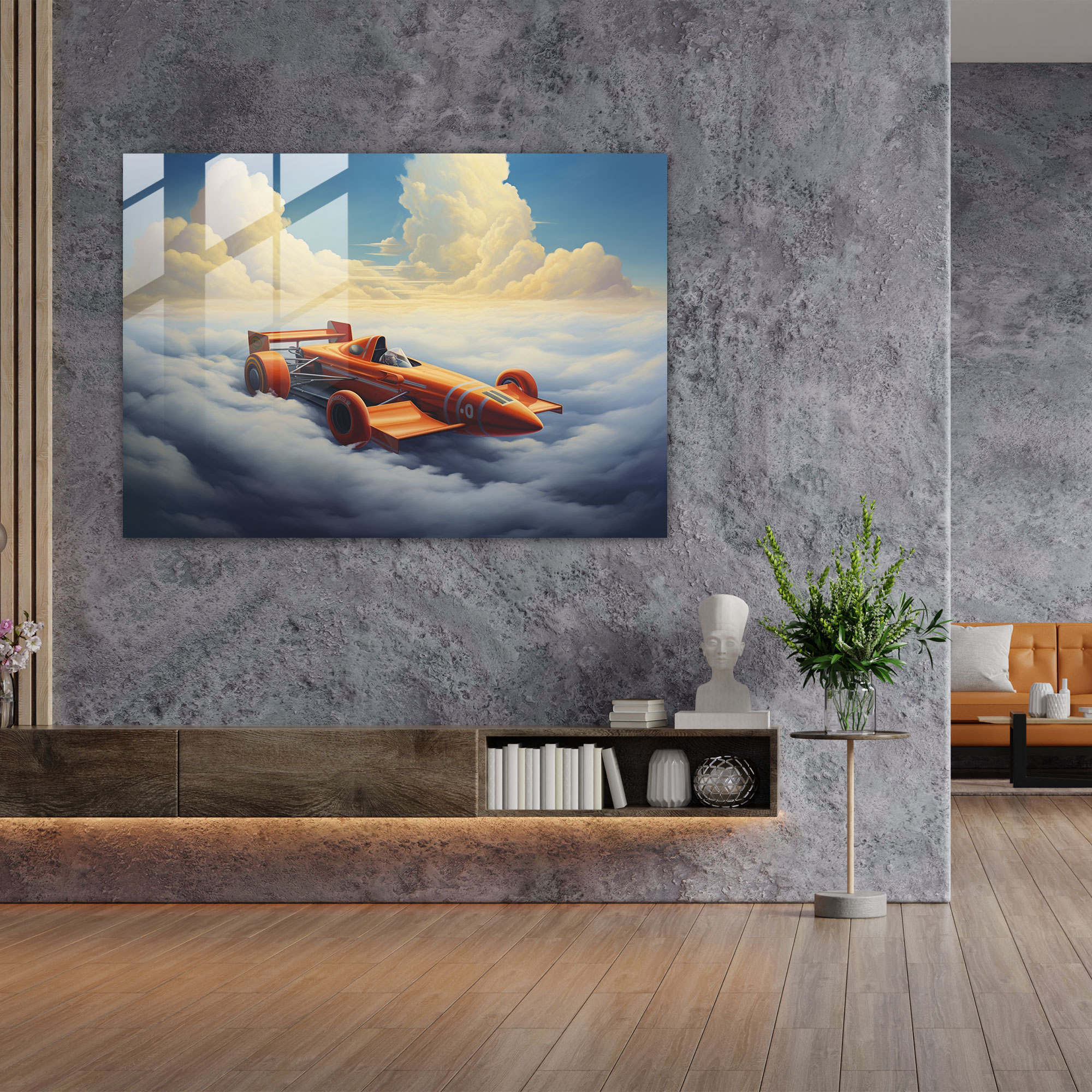 Formula 1 Glass Art - Formula 1, Dreamlike Atmosphere, Wall Decoration, Glass Art