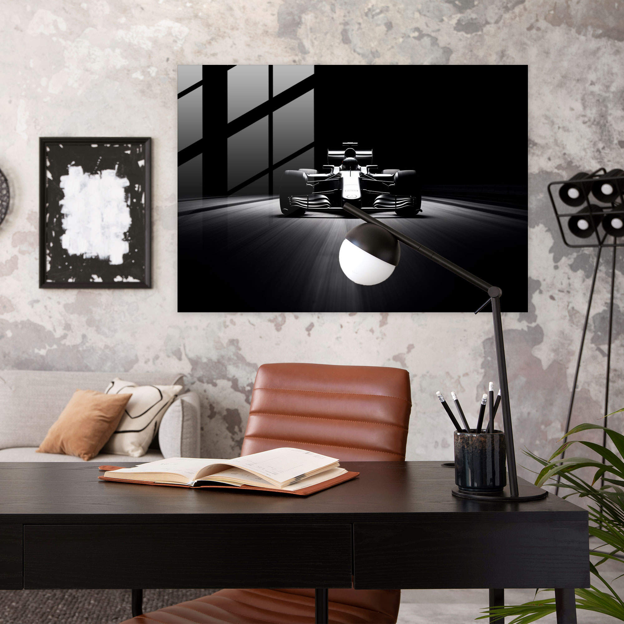 Formula 1 Glass Wall Art - Formula 1, Glass Wall Art, Racing, Minimalist