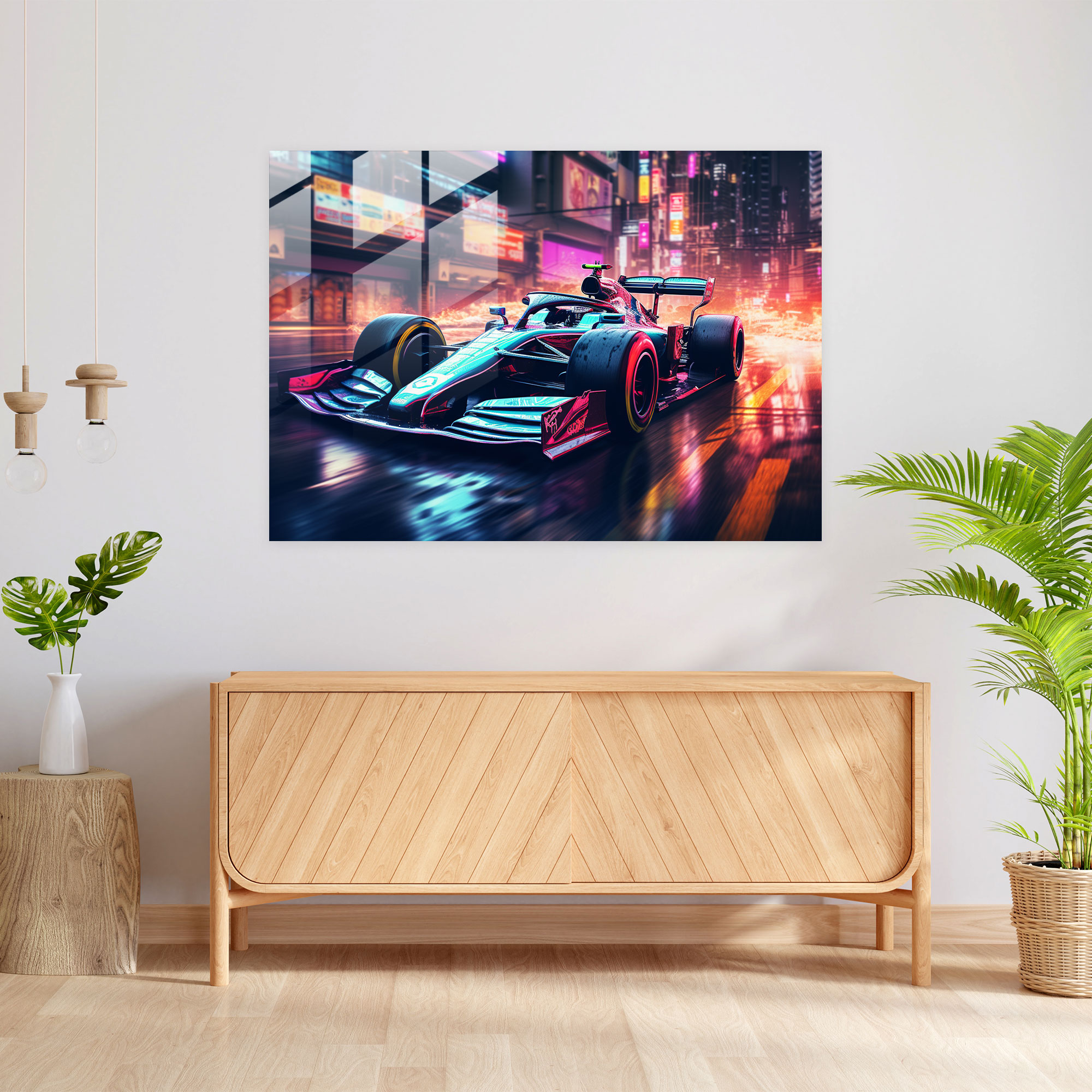 Formula 1 Cam Tablo - Gelecekçi Tasarım Duvar Dekorasyonu