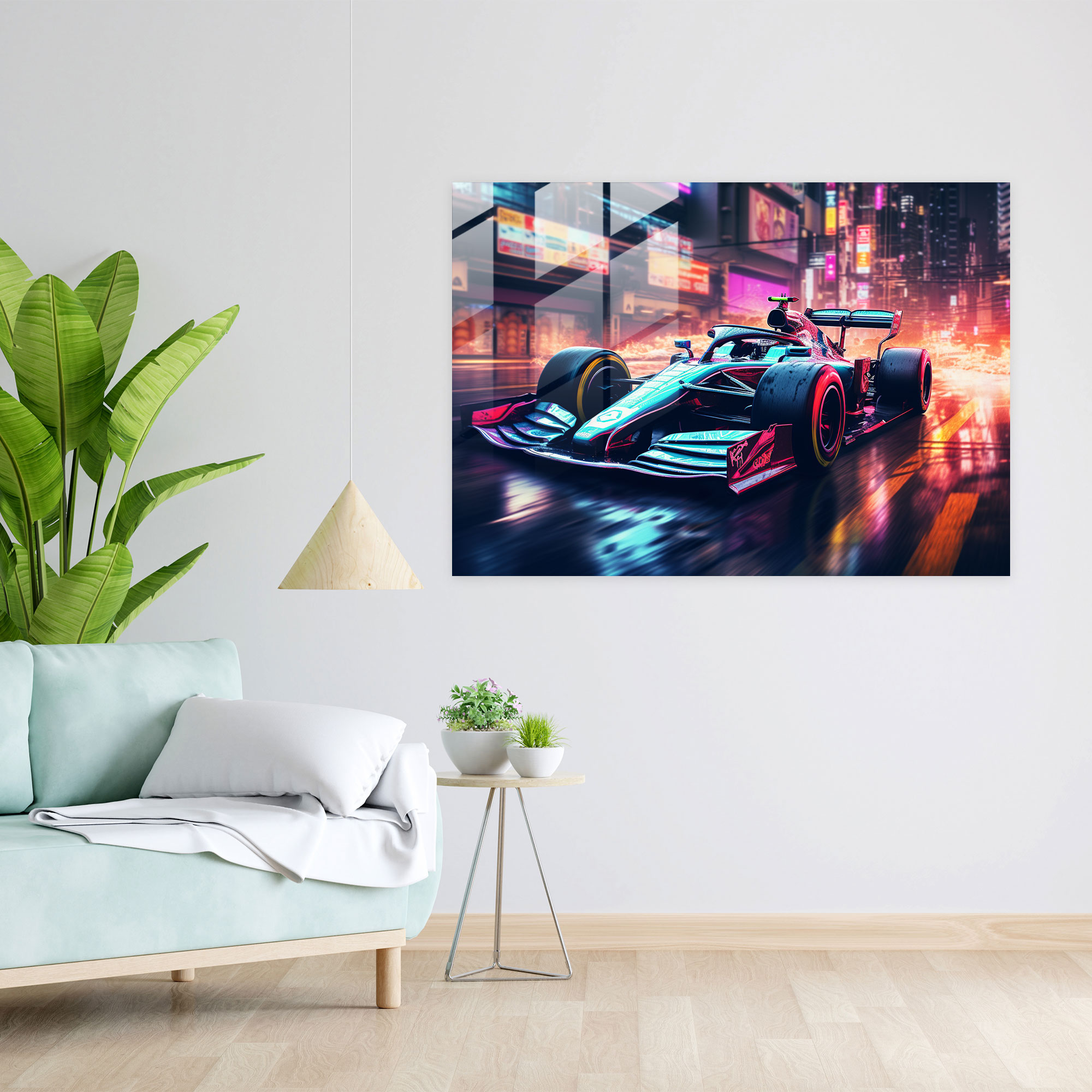 Formula 1 Cam Tablo - Gelecekçi Tasarım Duvar Dekorasyonu