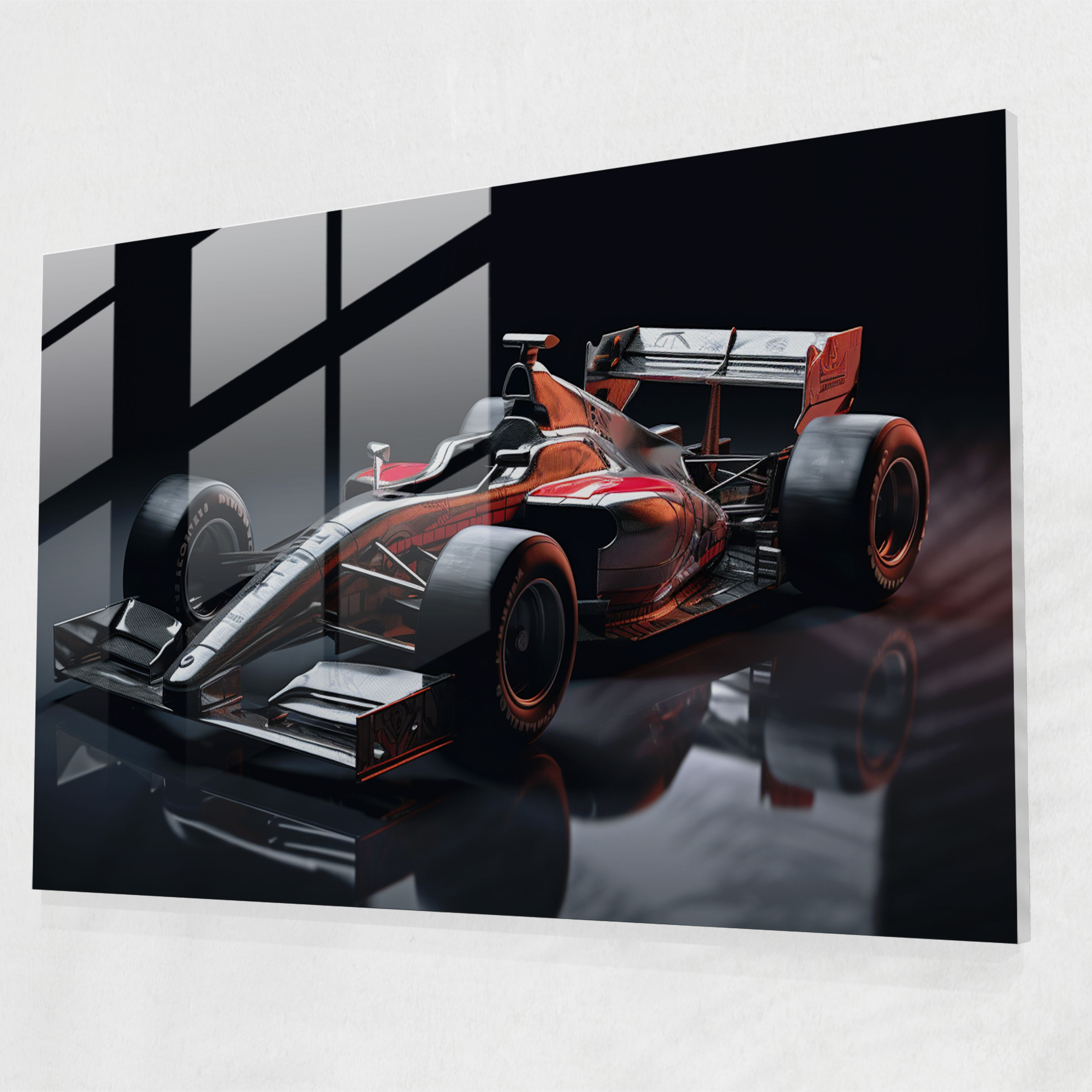 Formula 1 Modern Sanat - Cam Tablo 3D Modelleme ile Formula 1 Tasarımı