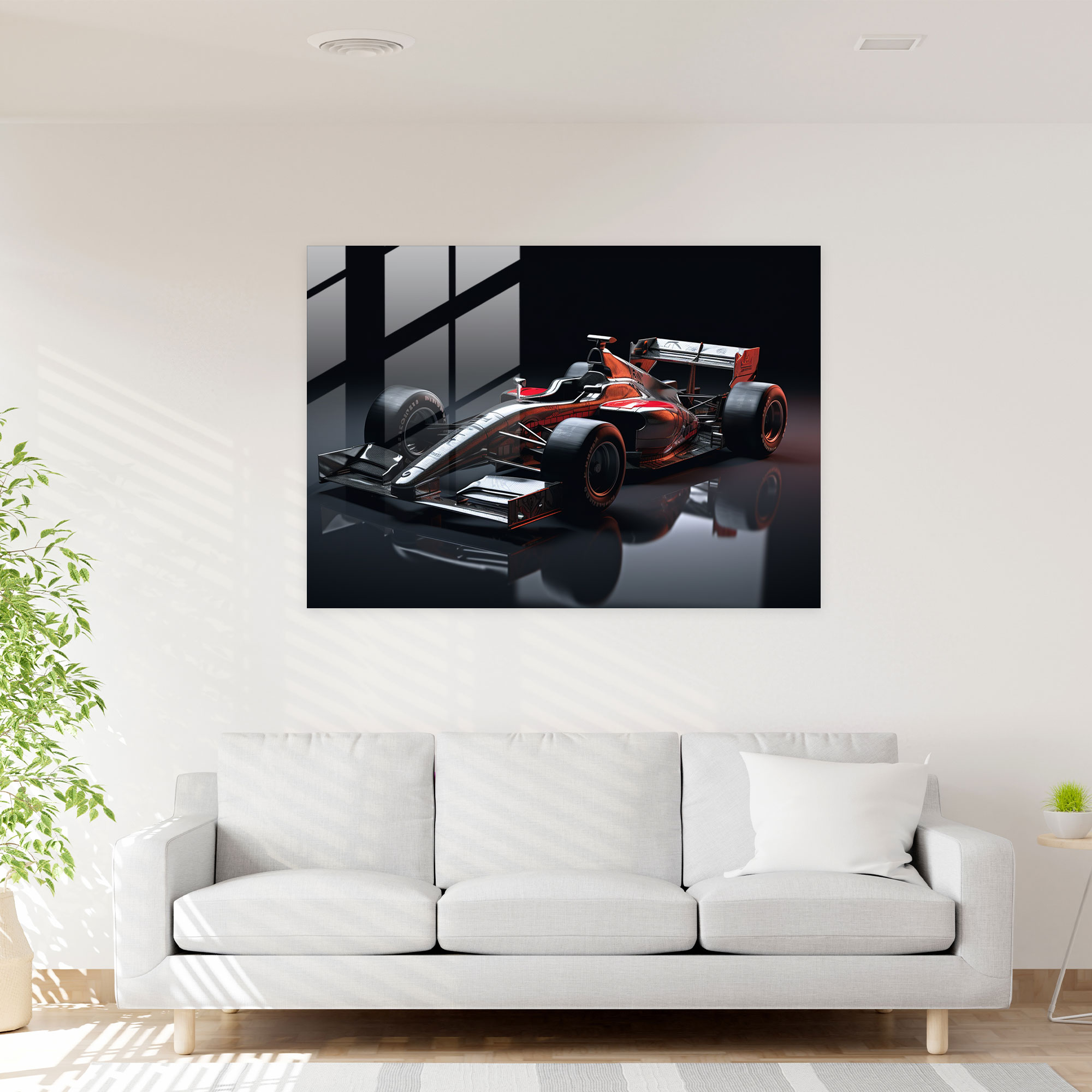 Formula 1 Modern Sanat - Cam Tablo 3D Modelleme ile Formula 1 Tasarımı