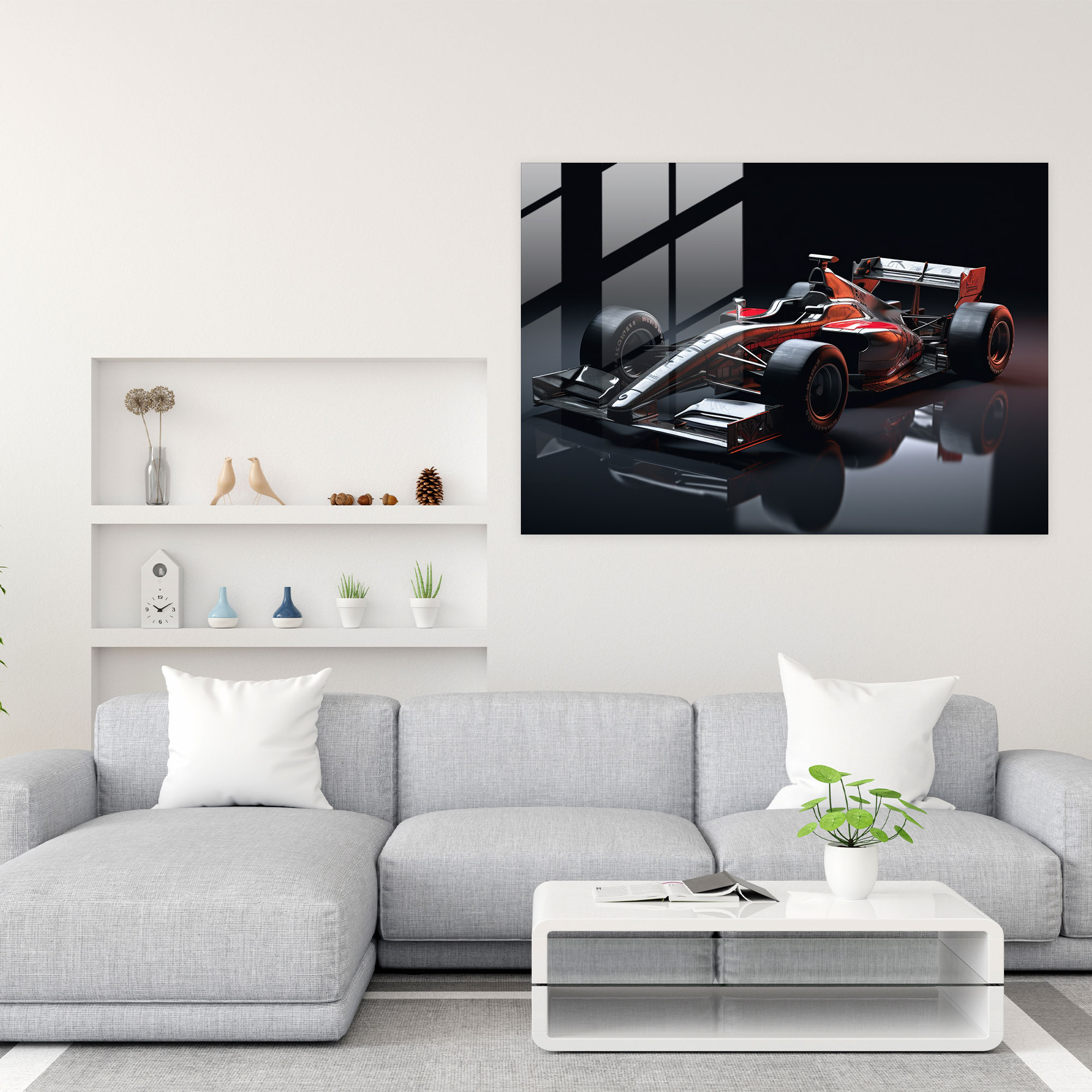 Formula 1 Modern Sanat - Cam Tablo 3D Modelleme ile Formula 1 Tasarımı