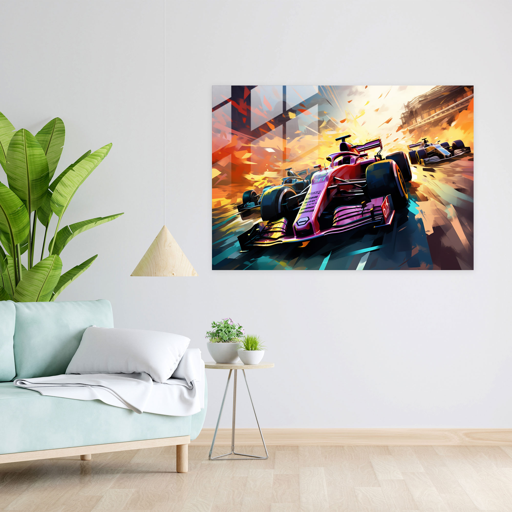 Dinamik Formula 1 Cam Tablo - Enerji ve İllüstrasyon ile
