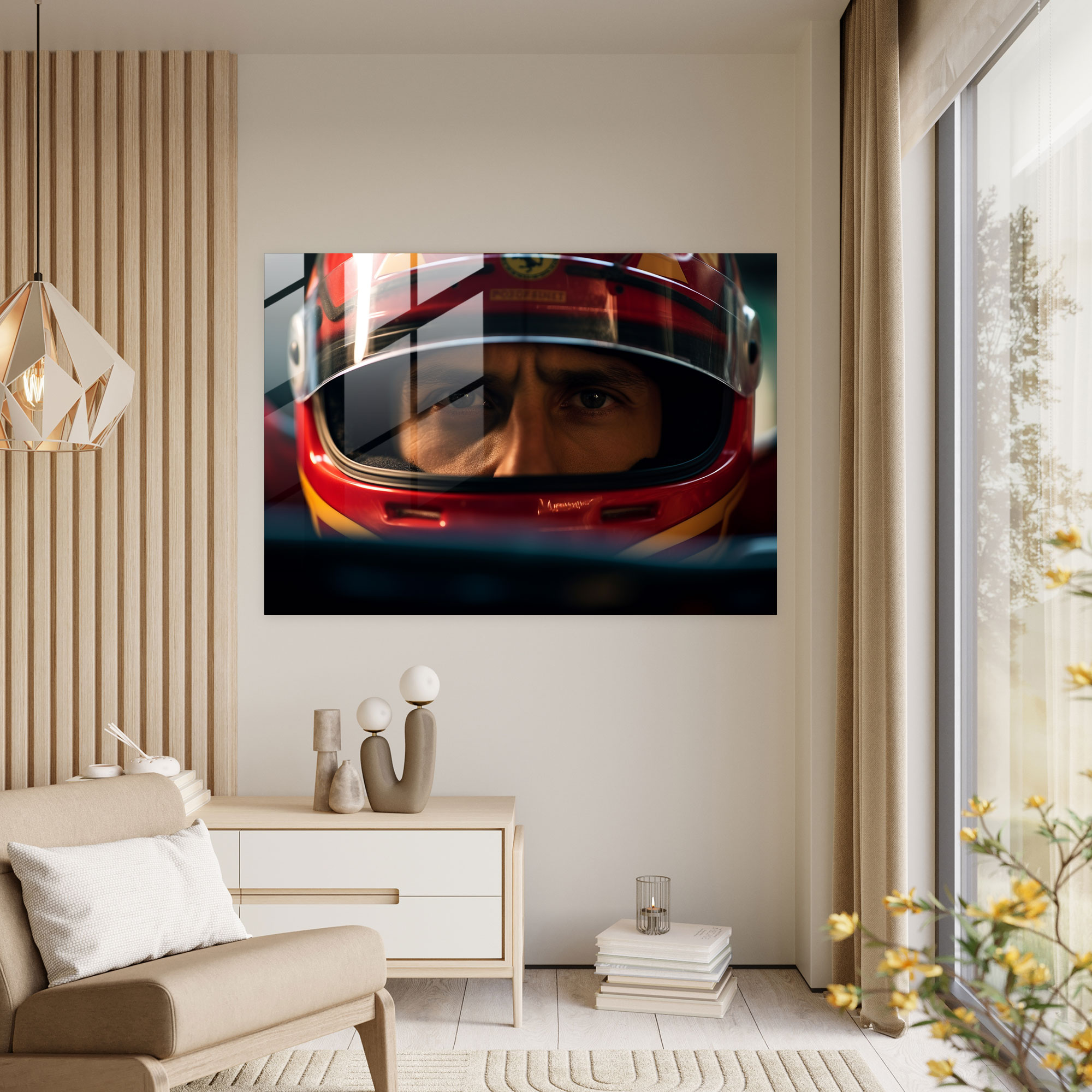 Focused Formula 1 Glass Print - Formula 1, Glass Print, Glass Art, Dramatic
