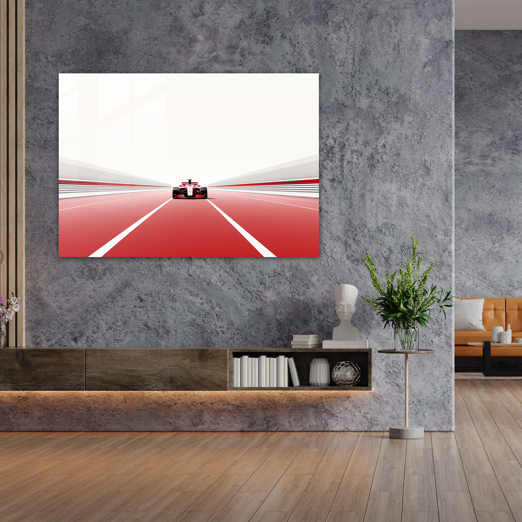 Formula 1 Wall Decoration - Formula 1, Minimalist Line Art, Versatile Piece, Premium Quality