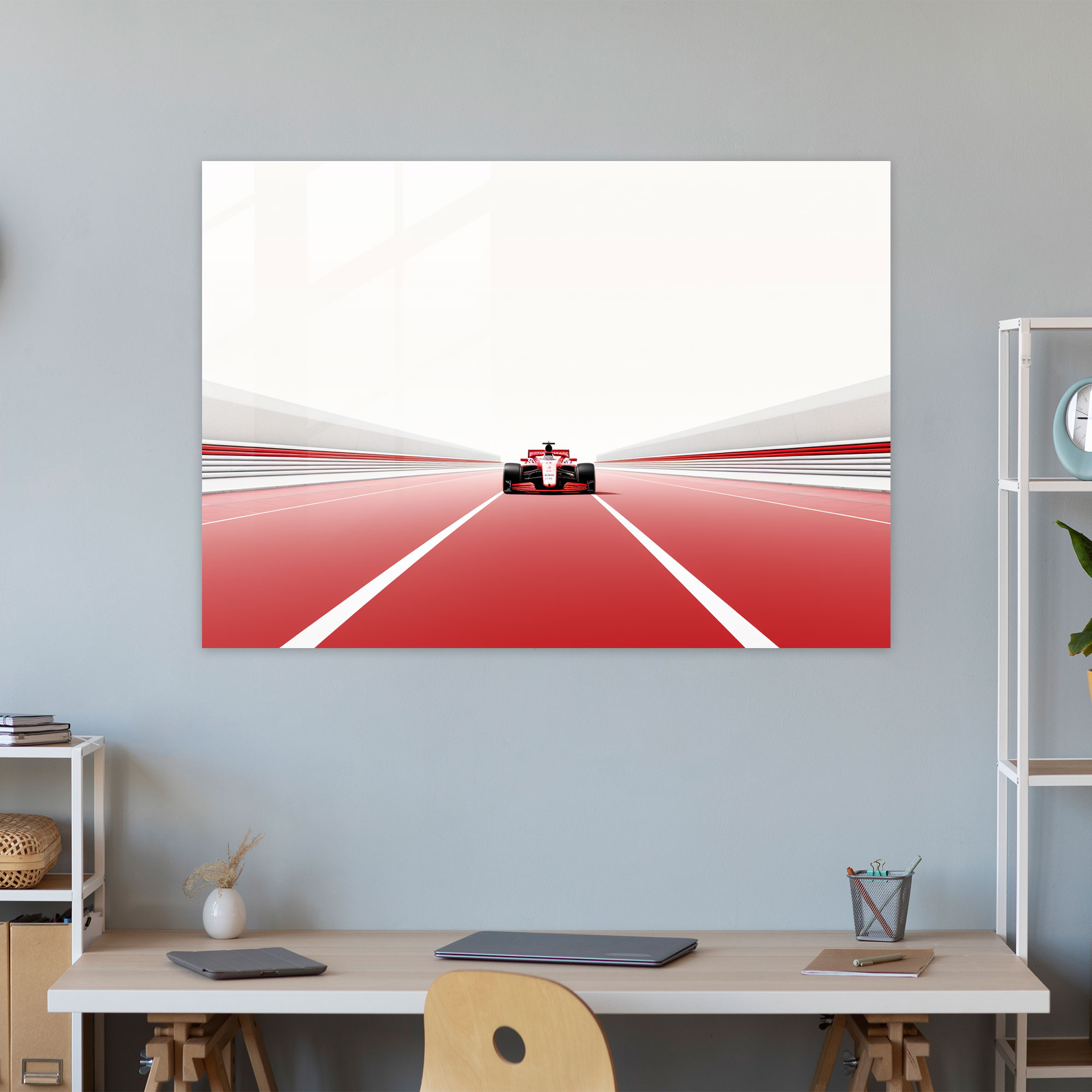 Formula 1 Wall Decoration - Formula 1, Minimalist Line Art, Versatile Piece, Premium Quality